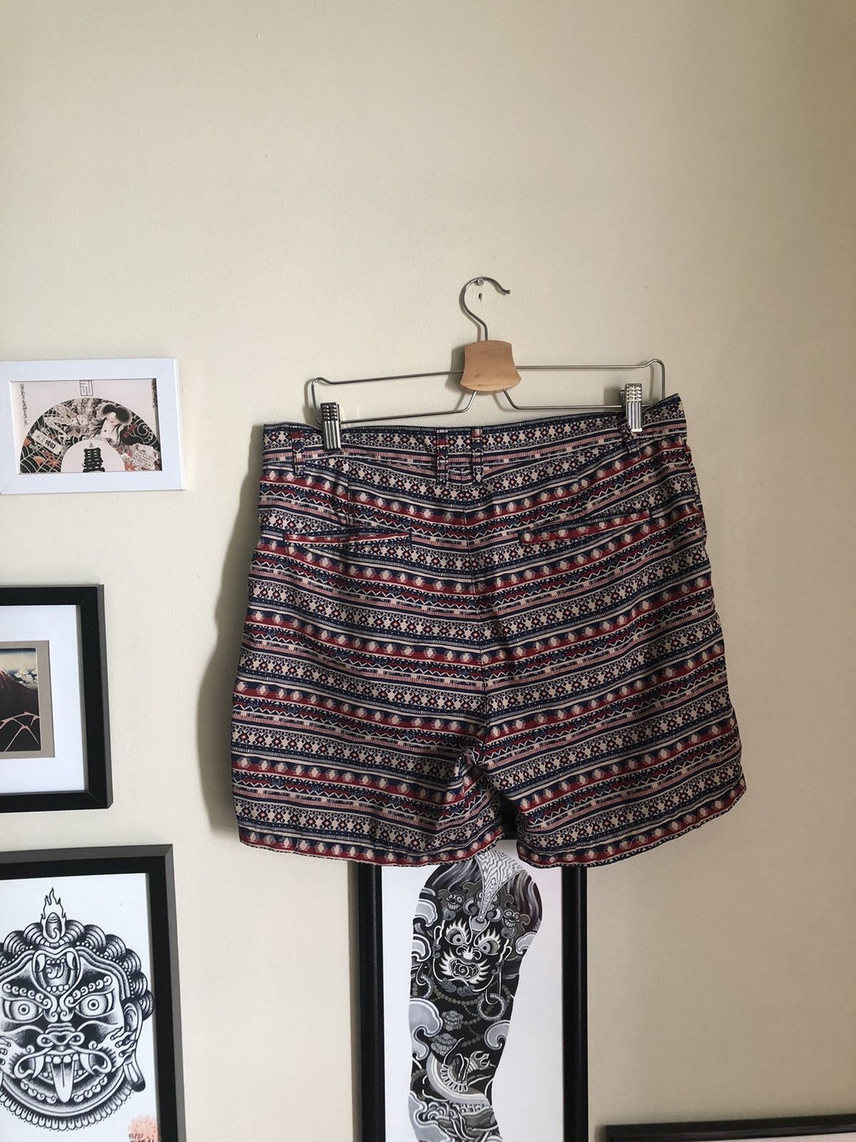 Obey Obey Propaganda Swim shorts trunks over knee Afro pattern Size US 34 / EU 50 - 3 Thumbnail