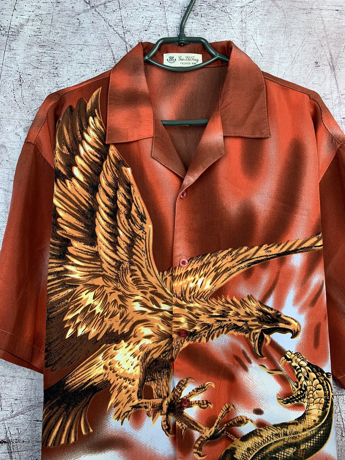 Japanese Brand × Vintage Vintage Dragon Japanese Shirt Size US XXL / EU 58 / 5 - 6 Thumbnail
