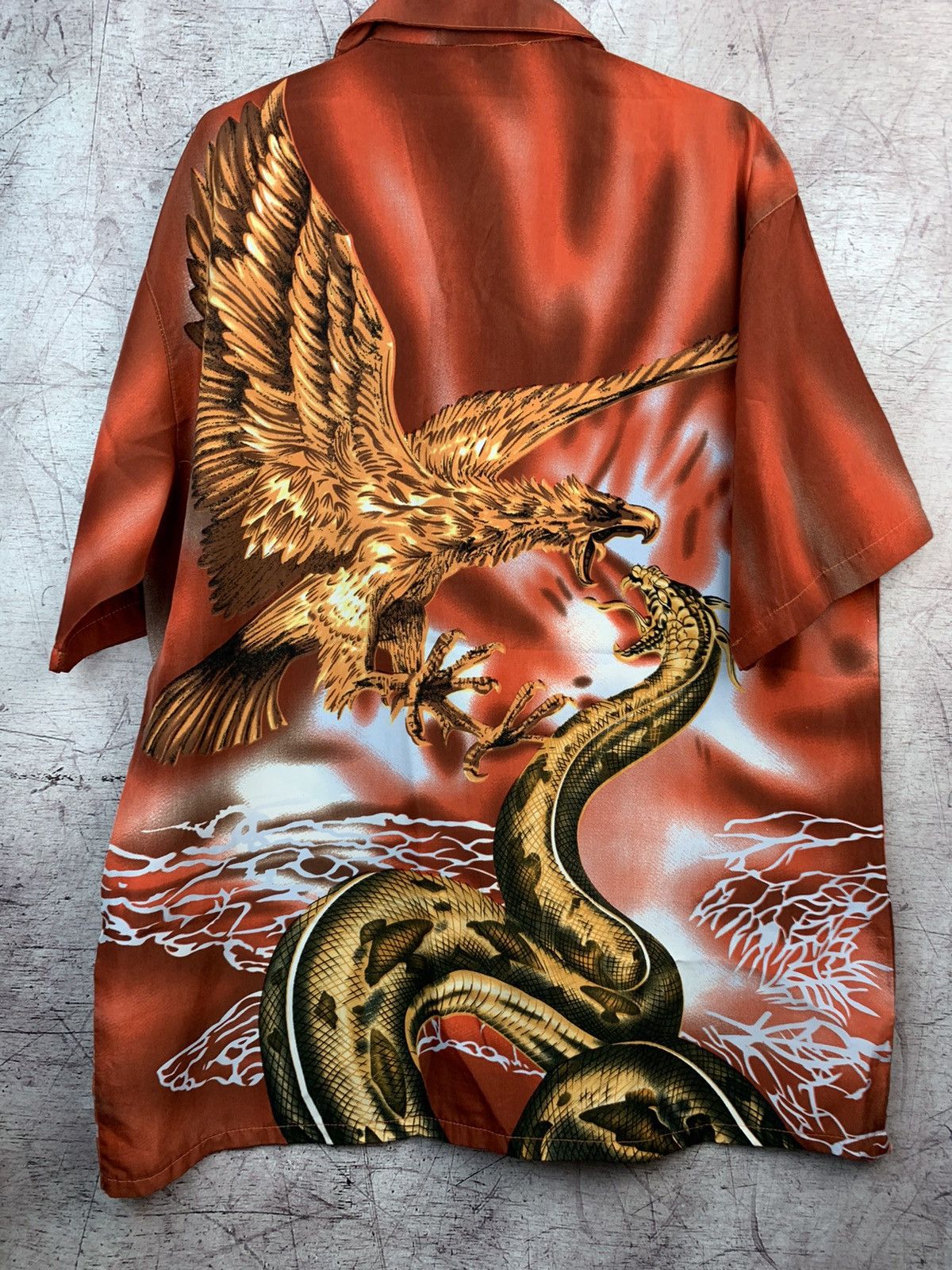 Japanese Brand × Vintage Vintage Dragon Japanese Shirt Size US XXL / EU 58 / 5 - 8 Thumbnail