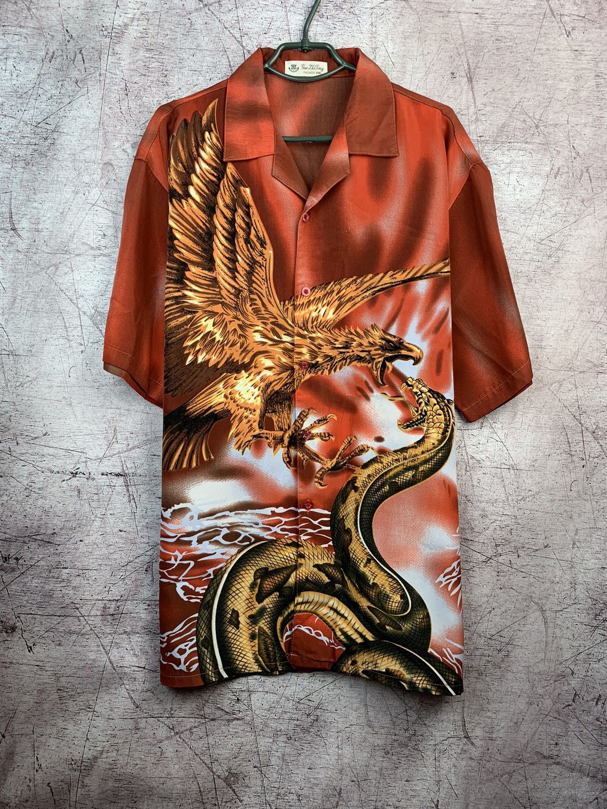 Japanese Brand × Vintage Vintage Dragon Japanese Shirt Size US XXL / EU 58 / 5 - 1 Thumbnail