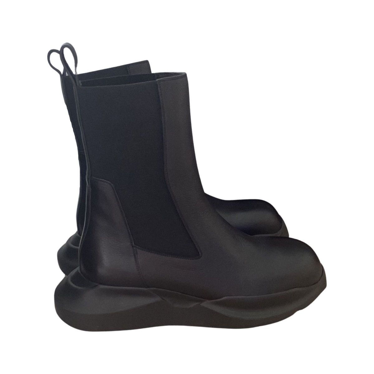 Rick Owens *RARE* RICK OWENS Black Geth Beatle Chelsea Boots Size US 11.5 / EU 44-45 - 5 Thumbnail