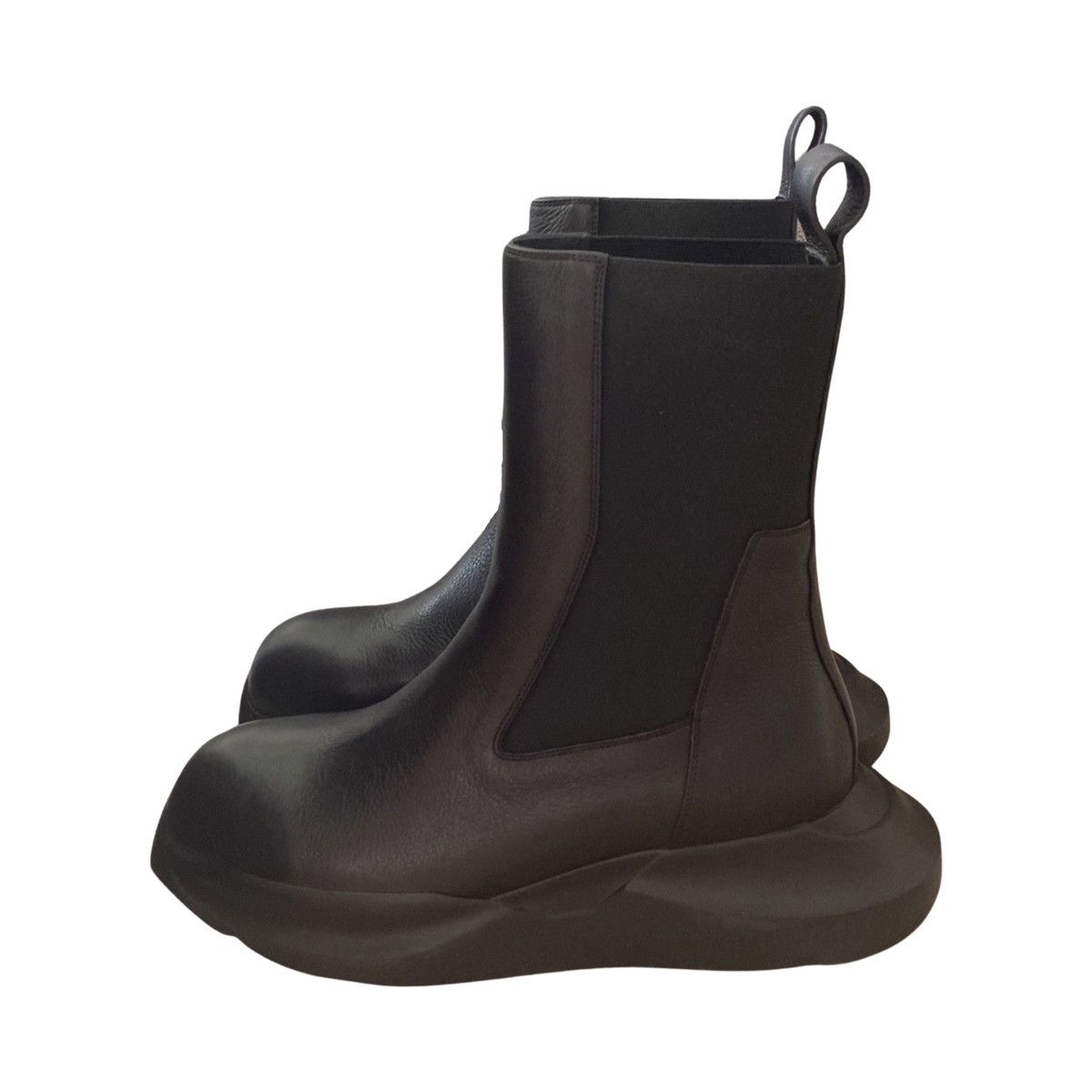 Rick Owens *RARE* RICK OWENS Black Geth Beatle Chelsea Boots Size US 11.5 / EU 44-45 - 6 Thumbnail
