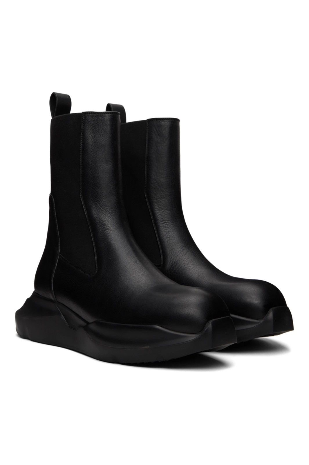 Rick Owens *RARE* RICK OWENS Black Geth Beatle Chelsea Boots Size US 11.5 / EU 44-45 - 4 Thumbnail