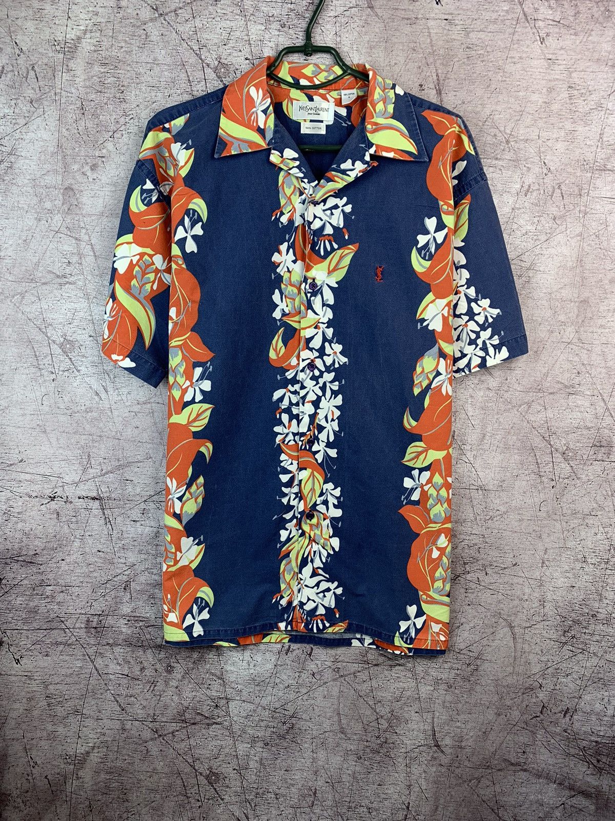 Yves Saint Laurent Vintage Yves Saint Laurent Hawaiian Mens Shirt Size US M / EU 48-50 / 2 - 1 Thumbnail