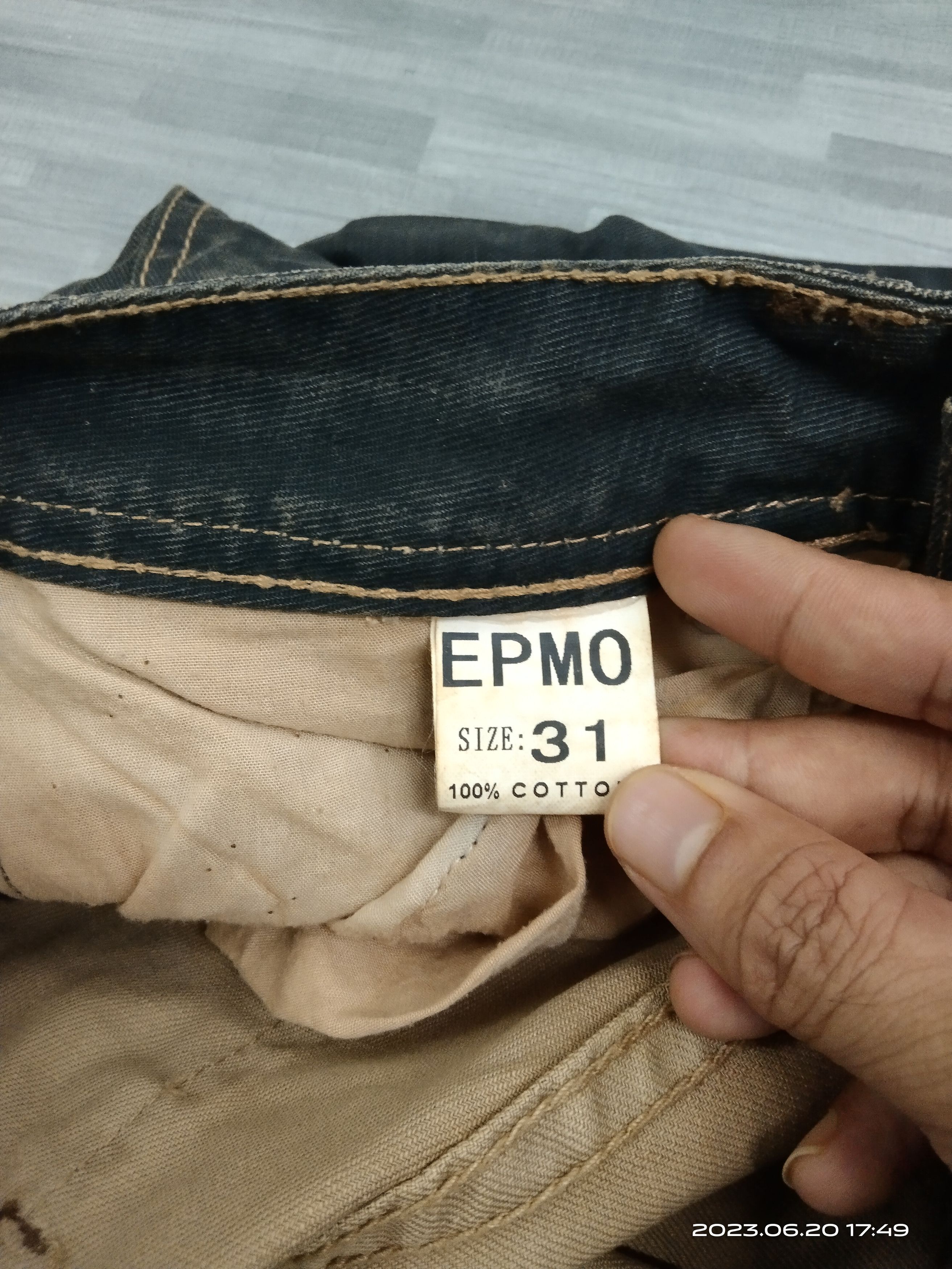 Japanese Brand TACTICAL WASHED BLACK EPMO JEANS Size US 30 / EU 46 - 8 Thumbnail