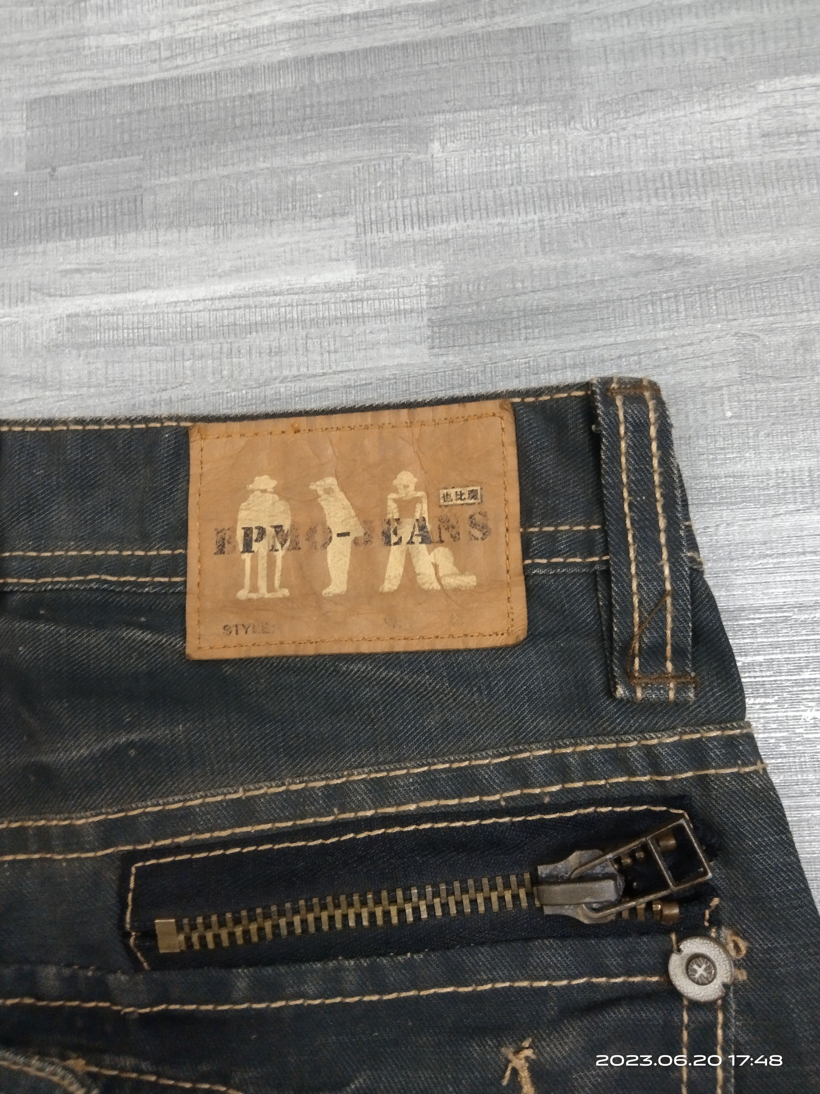 Japanese Brand TACTICAL WASHED BLACK EPMO JEANS Size US 30 / EU 46 - 9 Thumbnail