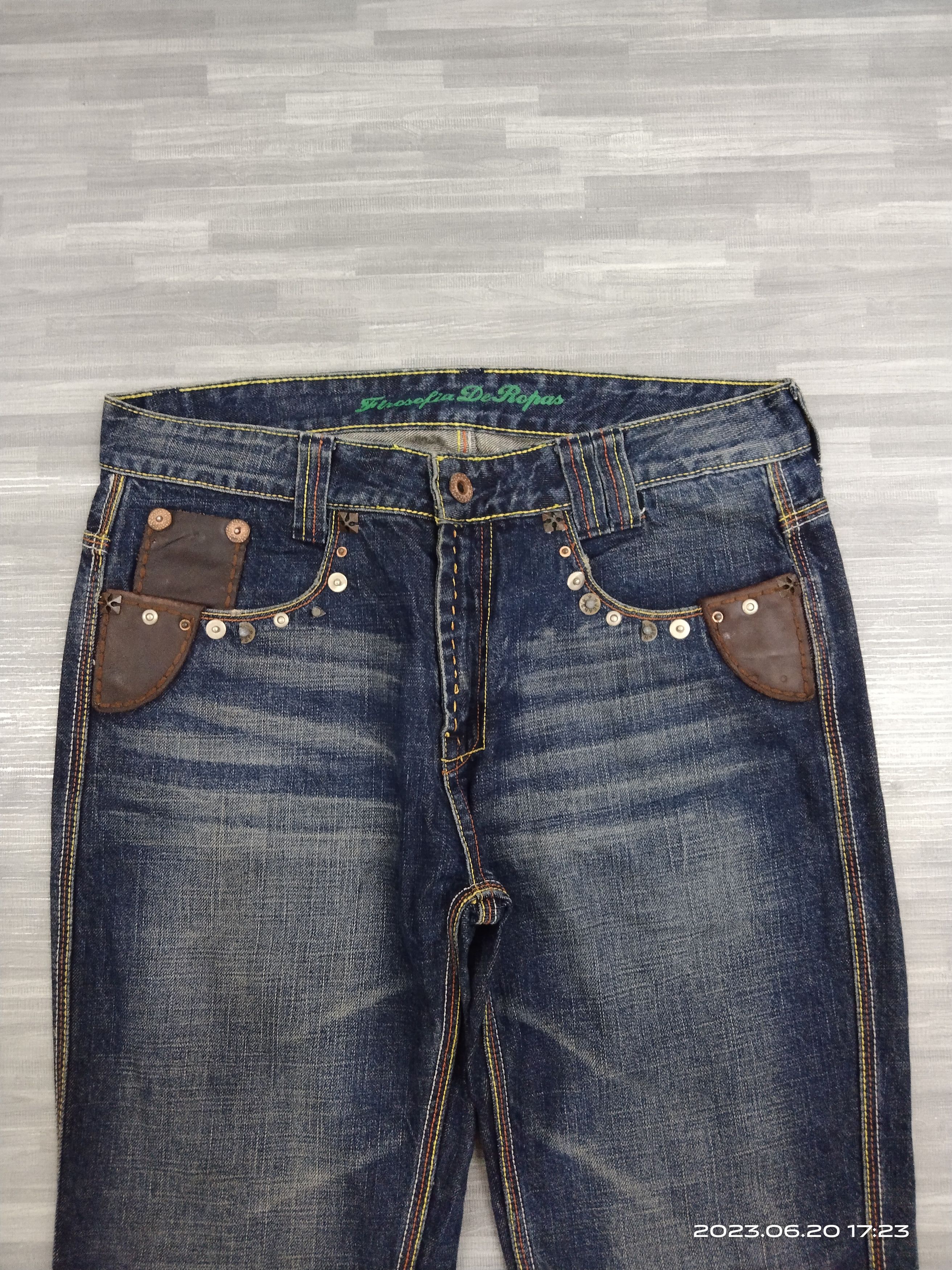 Other FLARE STUDDED FINASOFIA DE ROPAS DENIM PANTS Size US 32 / EU 48 - 4 Thumbnail