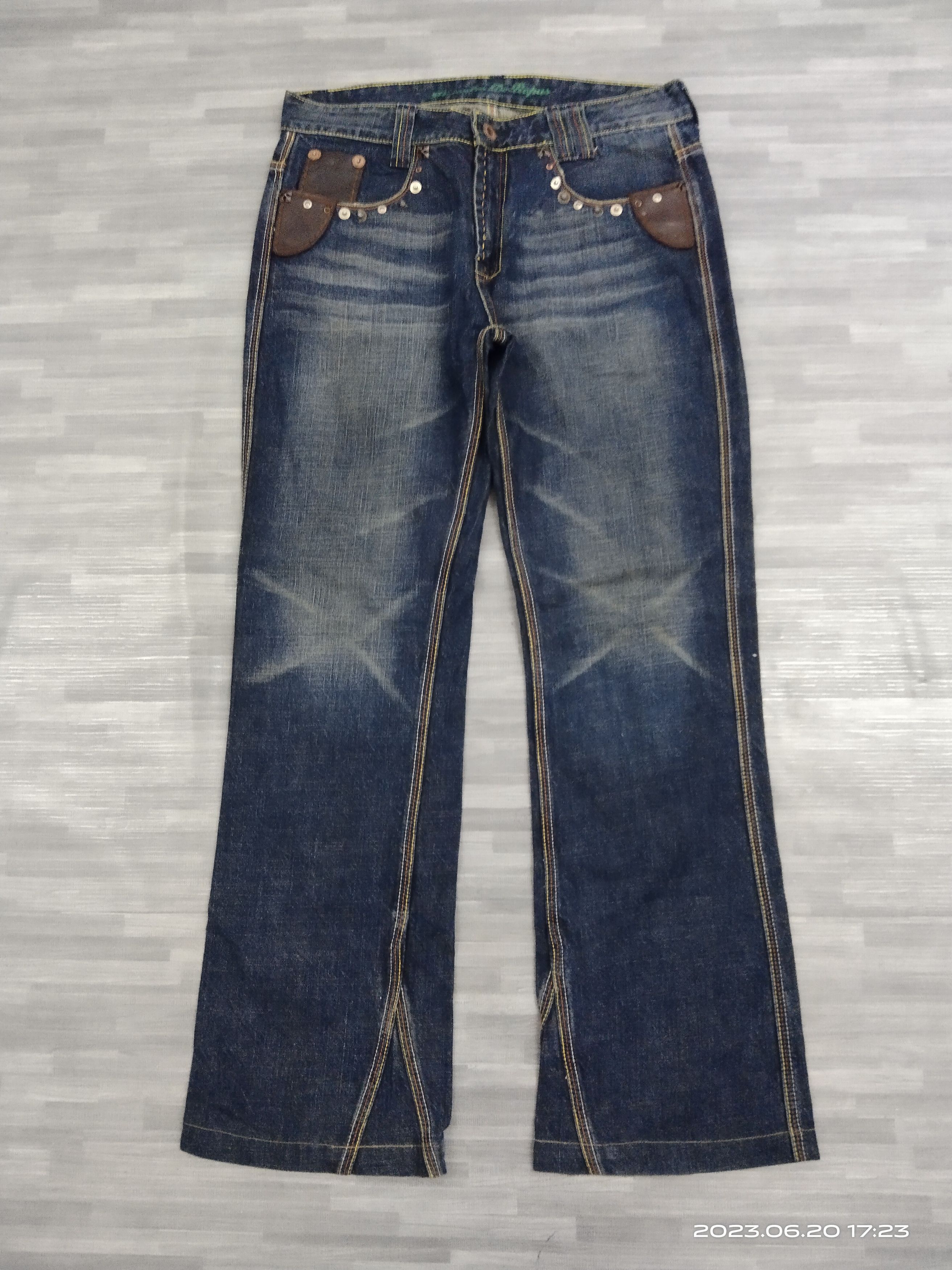 Other FLARE STUDDED FINASOFIA DE ROPAS DENIM PANTS Size US 32 / EU 48 - 2 Thumbnail