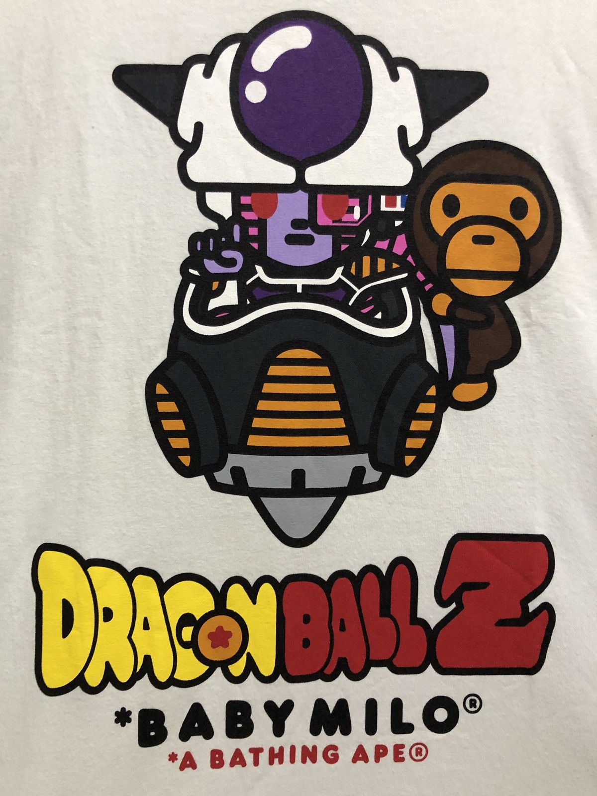 Bape 🔥BAPE Dragon Ball Z Frieza Clinging Baby Milo Tee Size US L / EU 52-54 / 3 - 2 Thumbnail