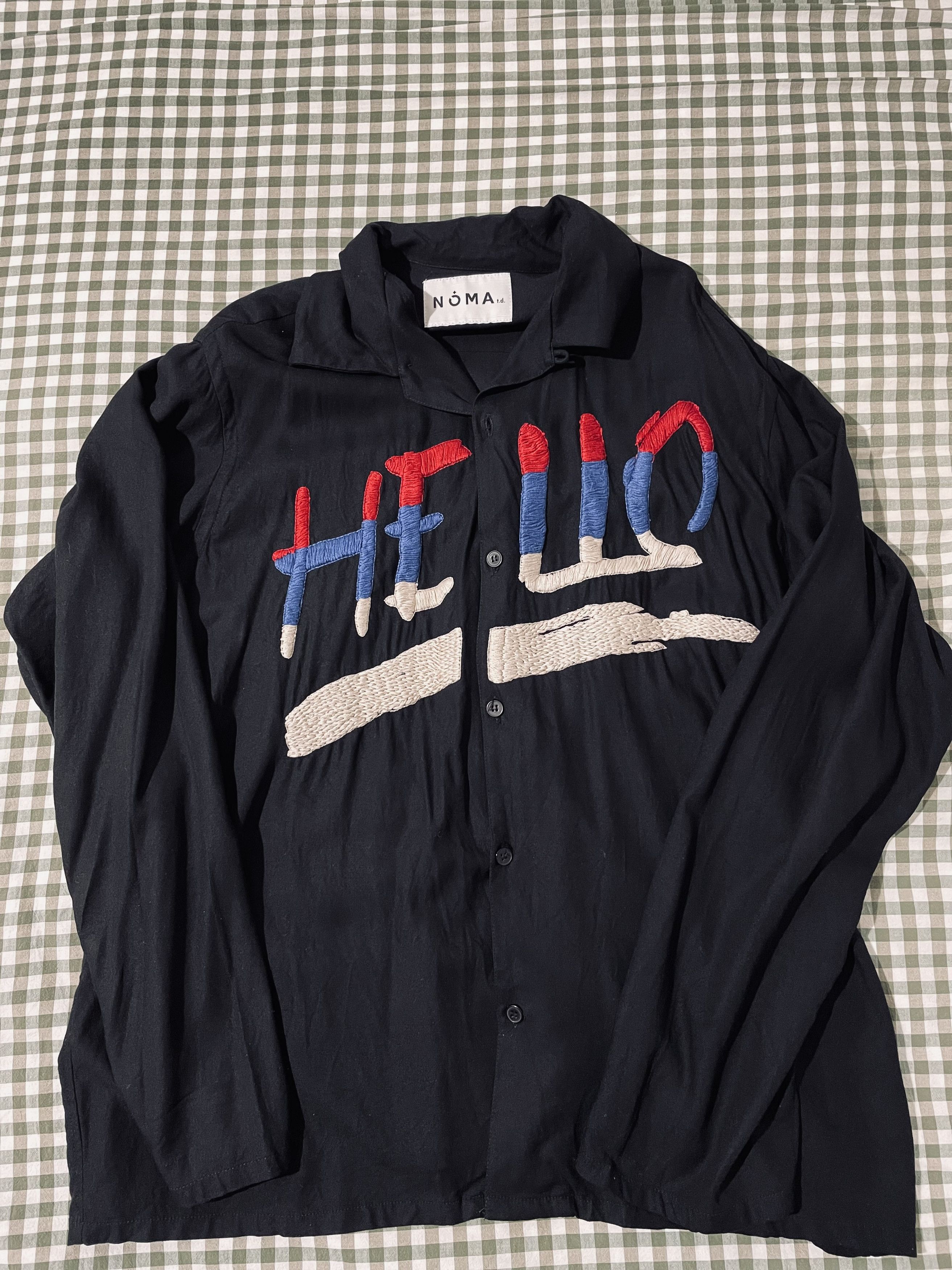 NOMA t.d NOMA t.d 19SS Hello Hand Embroidery Shirt Size US L / EU 52-54 / 3 - 5 Thumbnail