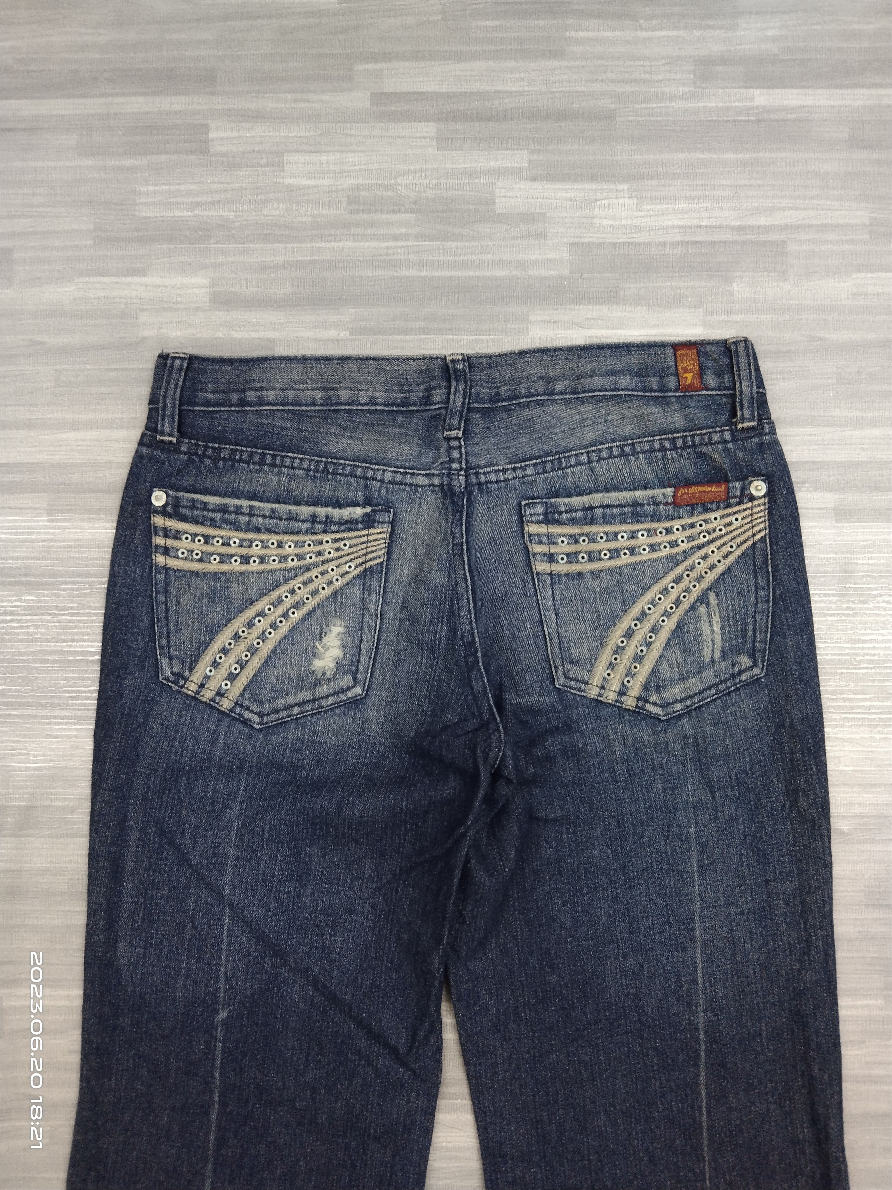 7 For All Mankind FLARE SICK 7 ALL FOR MANKIND DENIM PANTS Size US 29 - 5 Thumbnail