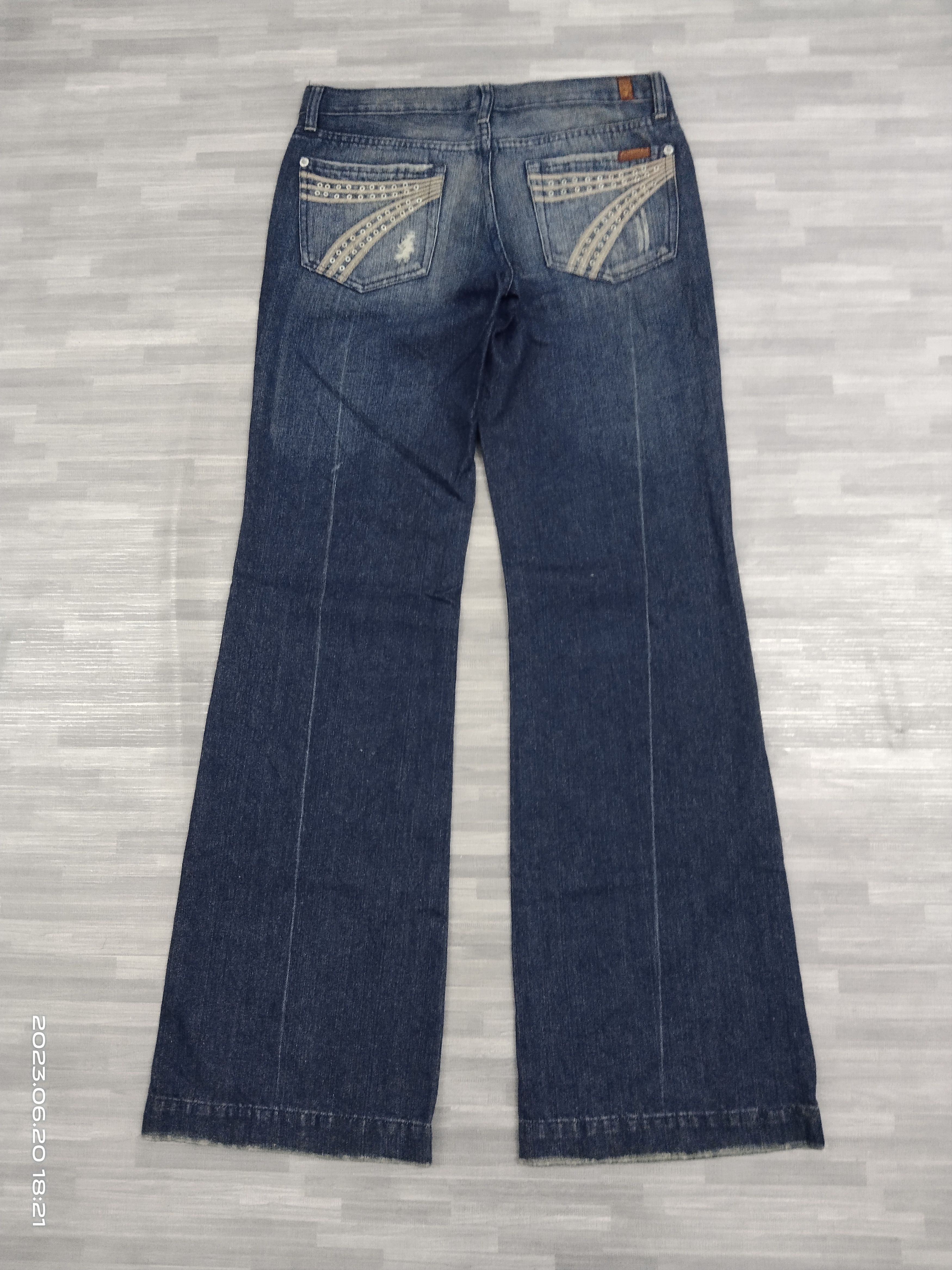 7 For All Mankind FLARE SICK 7 ALL FOR MANKIND DENIM PANTS Size US 29 - 3 Thumbnail