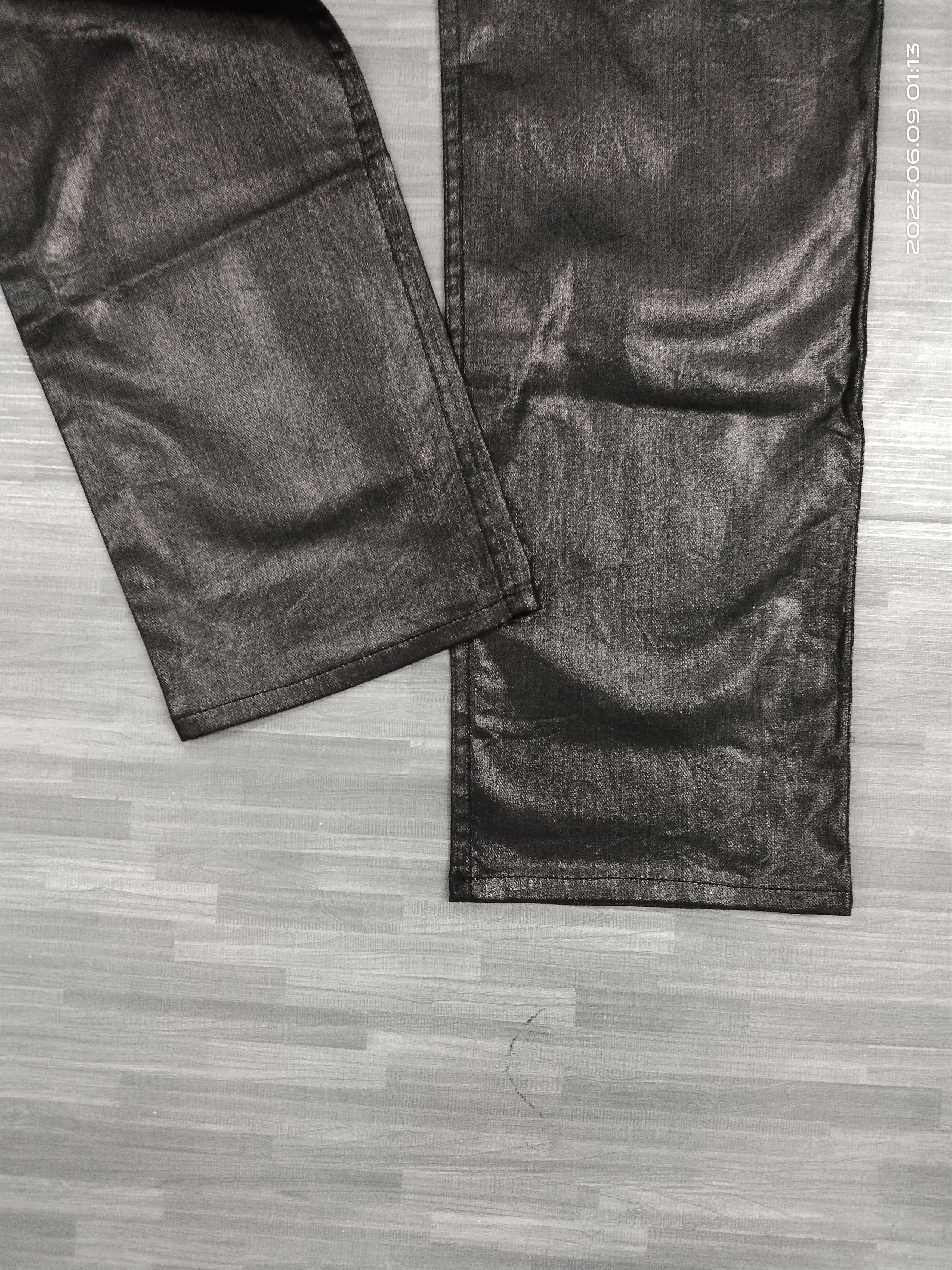 Other BLACK COATED DUENDED MADE IN JAPAN PANTS Size US 32 / EU 48 - 6 Thumbnail