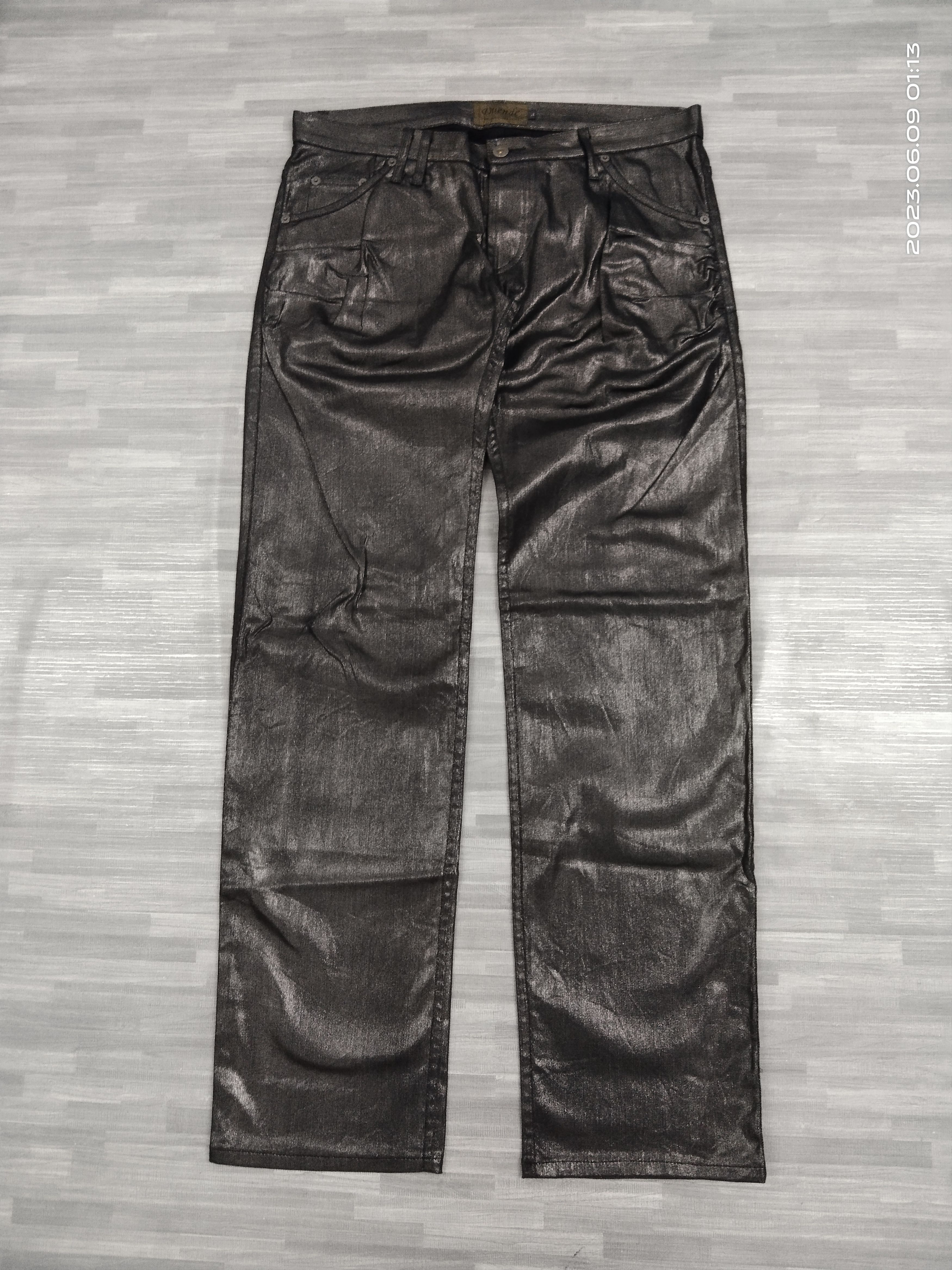 Other BLACK COATED DUENDED MADE IN JAPAN PANTS Size US 32 / EU 48 - 2 Thumbnail