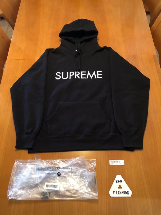 Supreme Supreme Capital hooded sweatshirt black | Grailed
