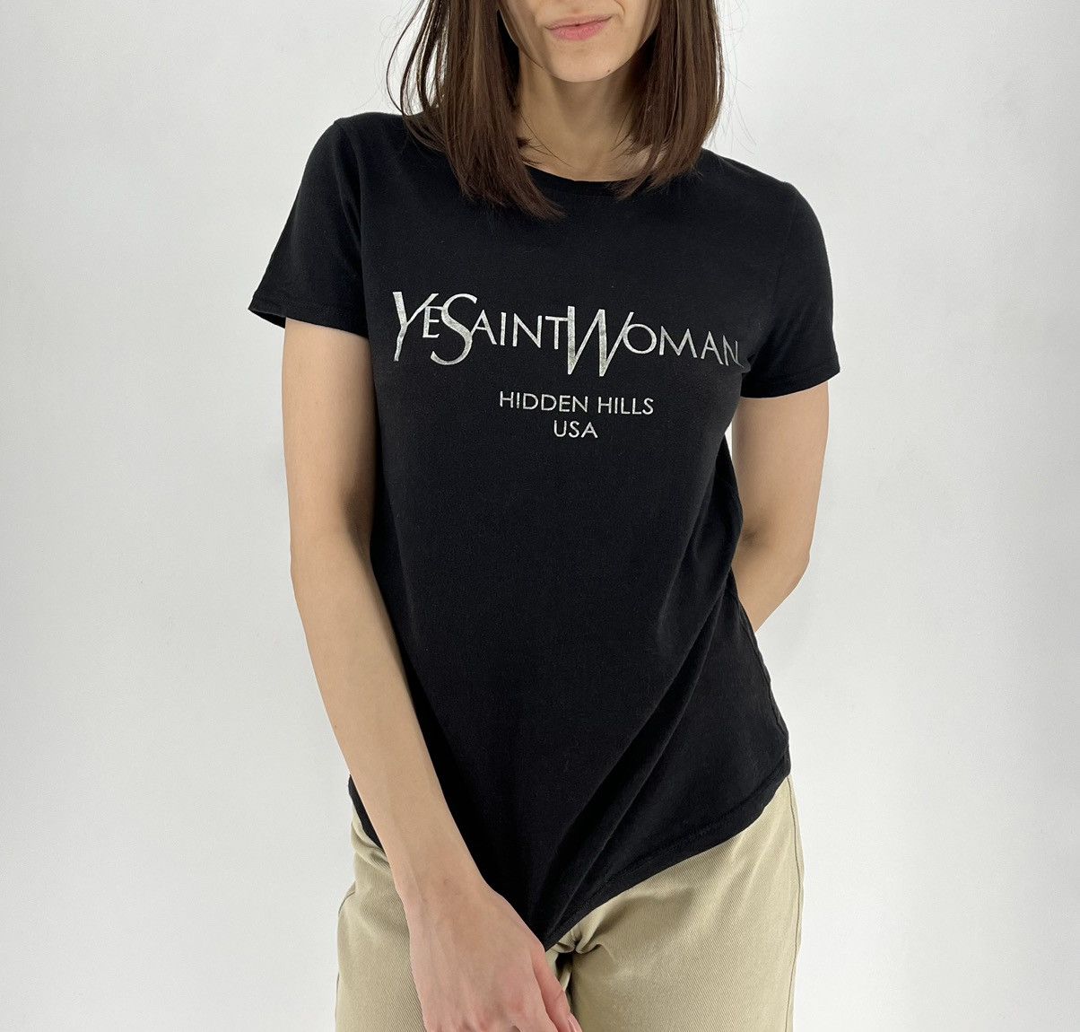 Rap Tees Vintage Y2K YeSaintWoman Hype Tee YE Faded Logo Kanyewest Size M / US 6-8 / IT 42-44 - 6 Thumbnail