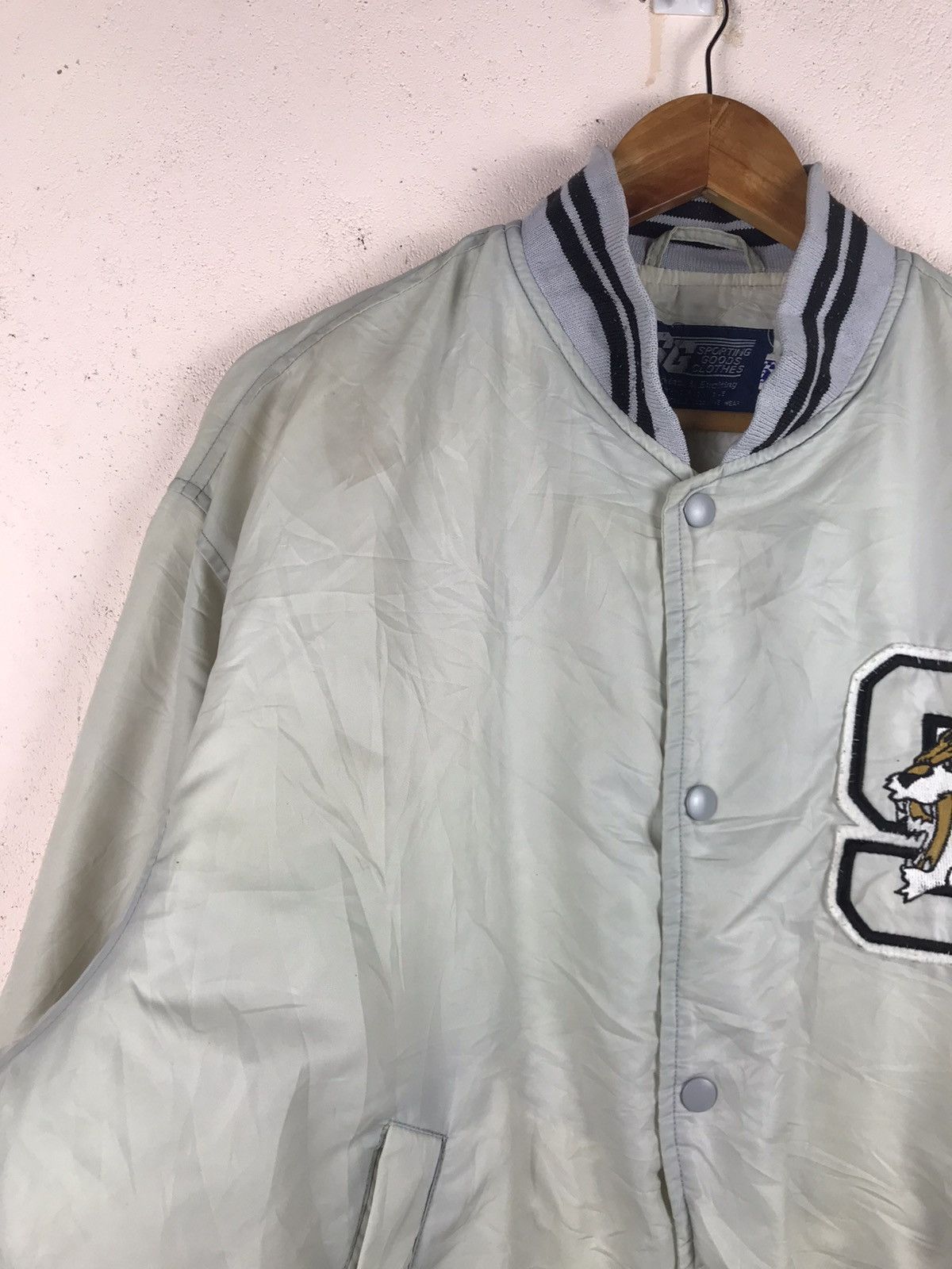MLB × NFL Vintage Seattle Bomber Jacket spell out Design Size US L / EU 52-54 / 3 - 6 Thumbnail