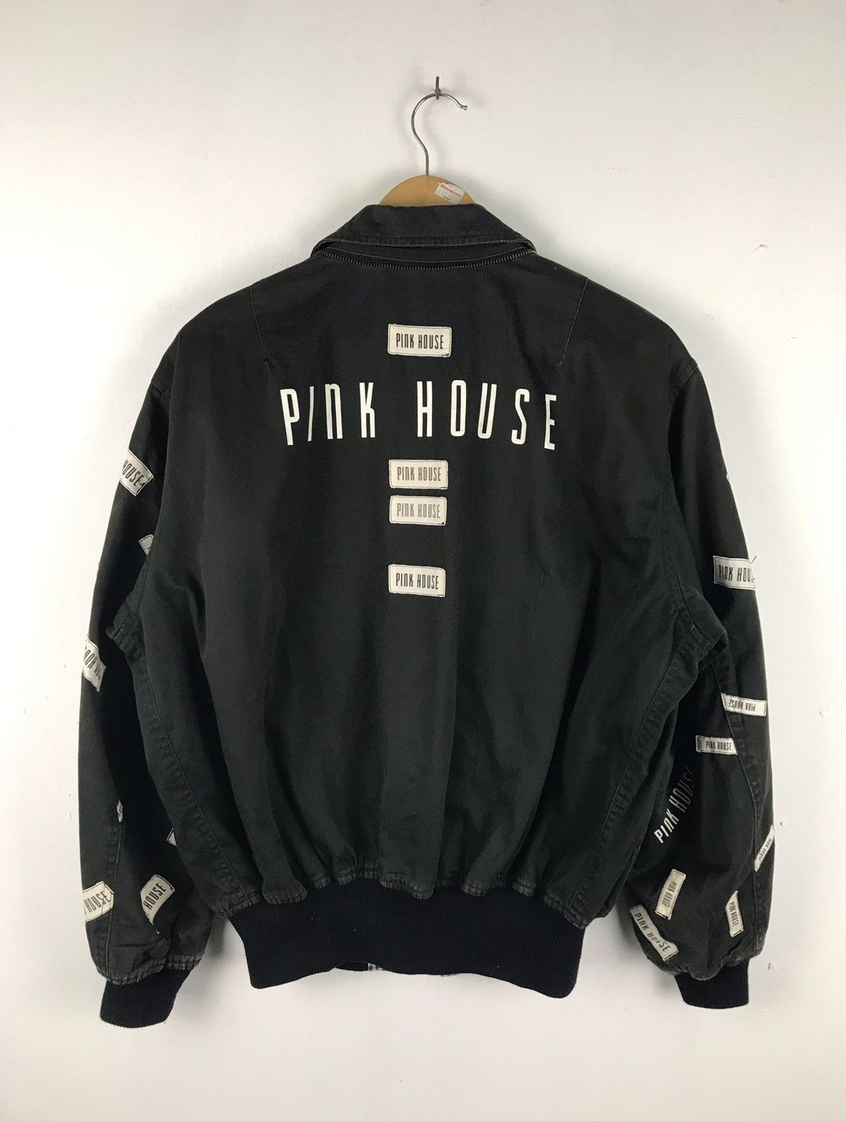 Japanese Brand × Pink House × Vintage Pink House Patch bomber super sunfaded jacket Size US L / EU 52-54 / 3 - 2 Thumbnail