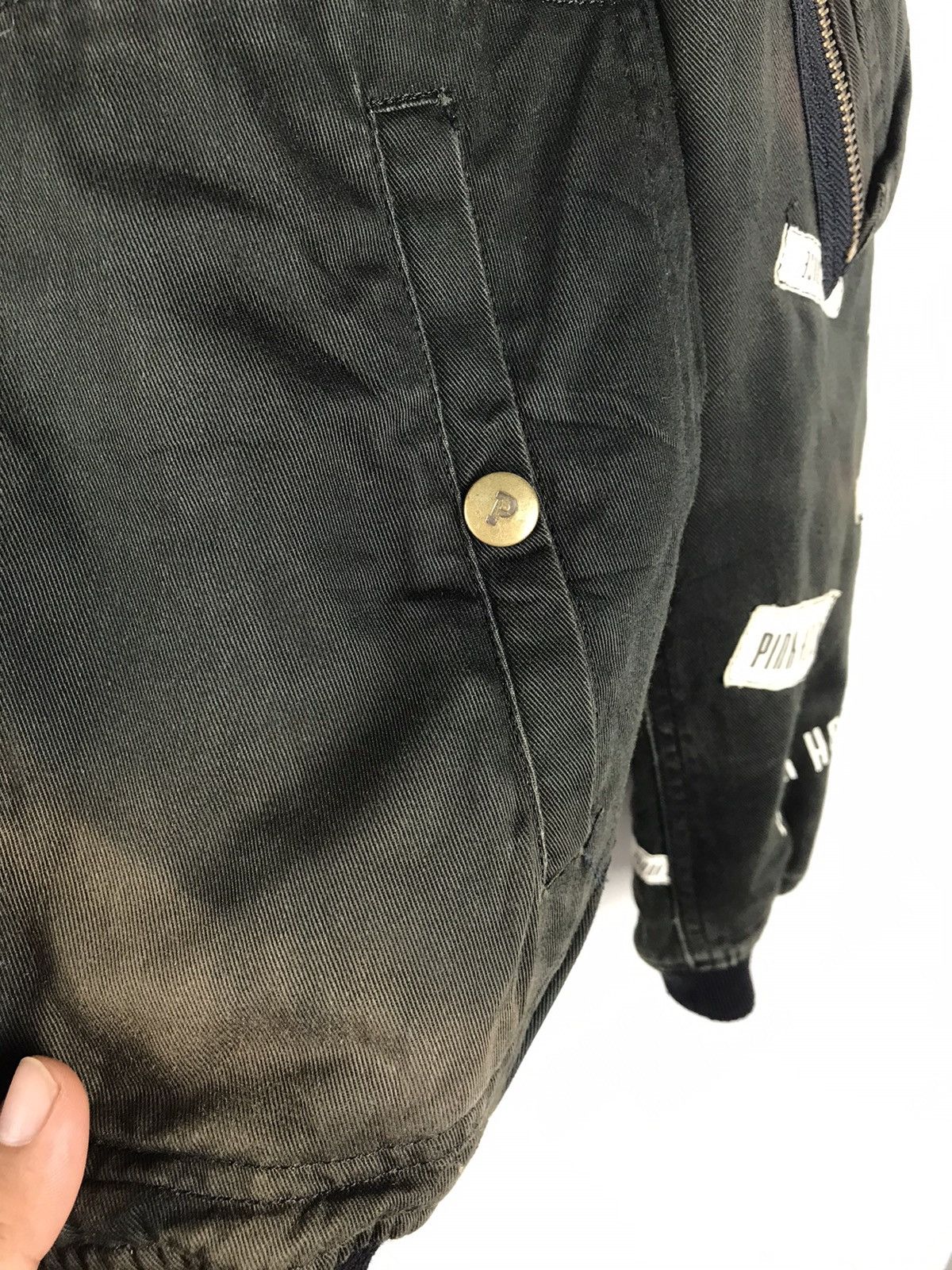Japanese Brand × Pink House × Vintage Pink House Patch bomber super sunfaded jacket Size US L / EU 52-54 / 3 - 9 Thumbnail