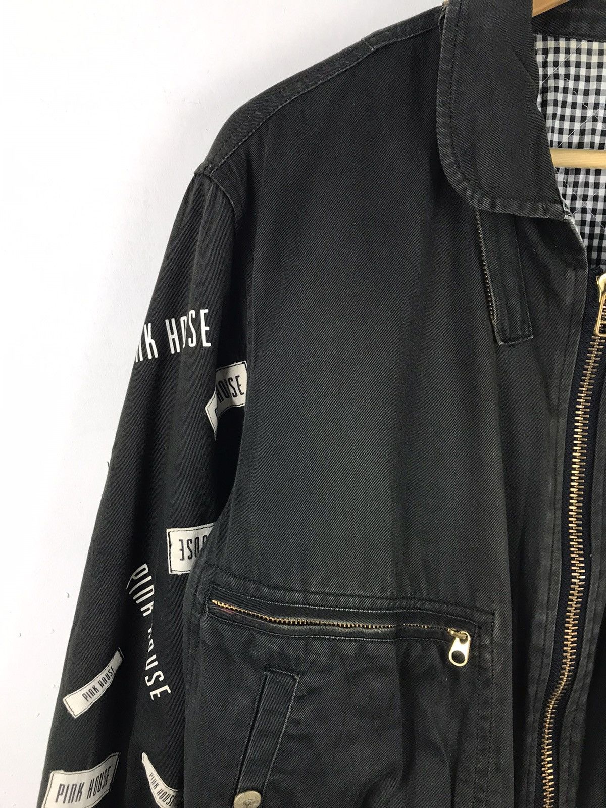 Japanese Brand × Pink House × Vintage Pink House Patch bomber super sunfaded jacket Size US L / EU 52-54 / 3 - 5 Thumbnail