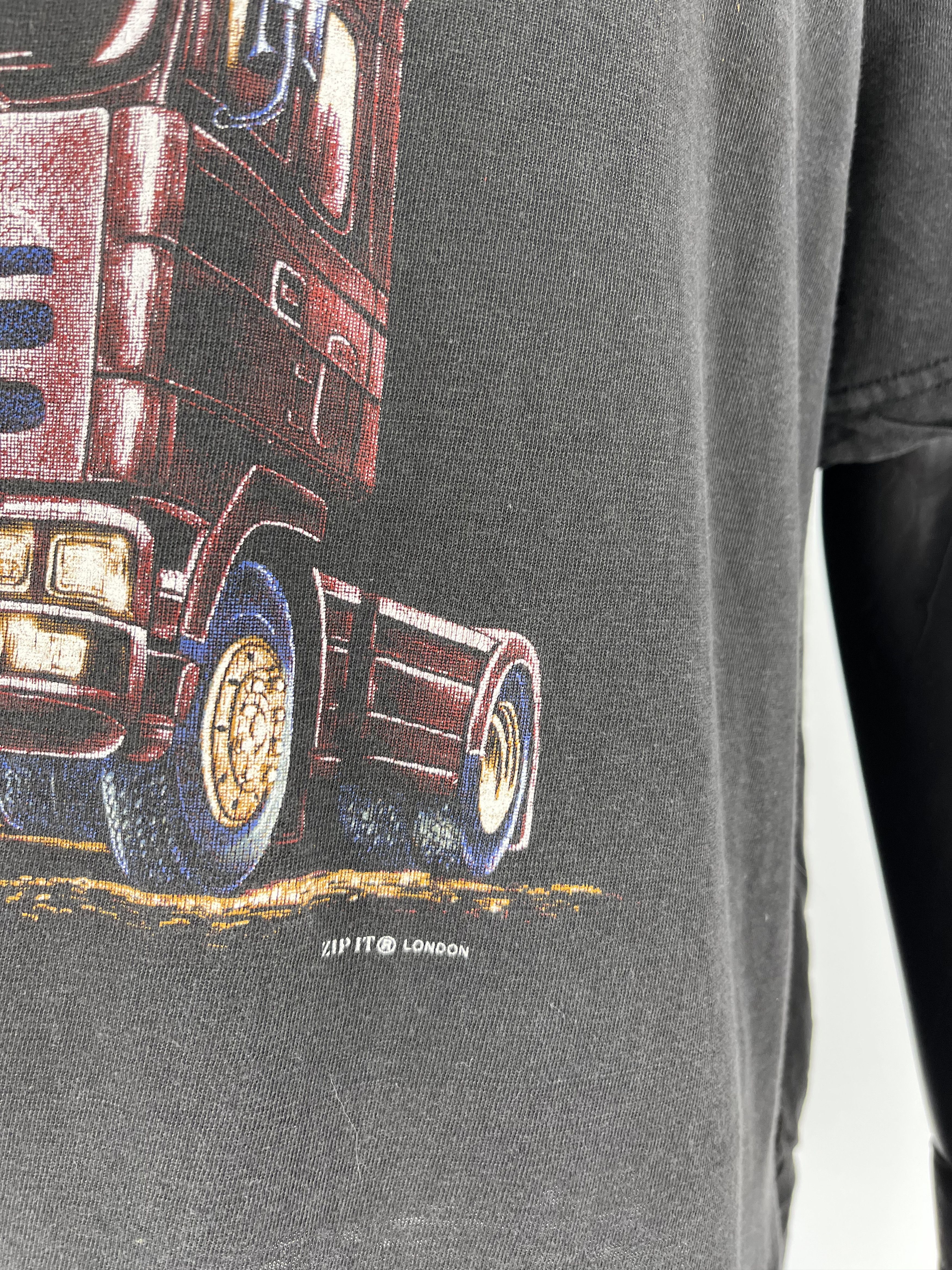 Vintage Vintage 90s lion lioness and truck Boxy Fit Tee ZipIt London Size US XL / EU 56 / 4 - 5 Thumbnail