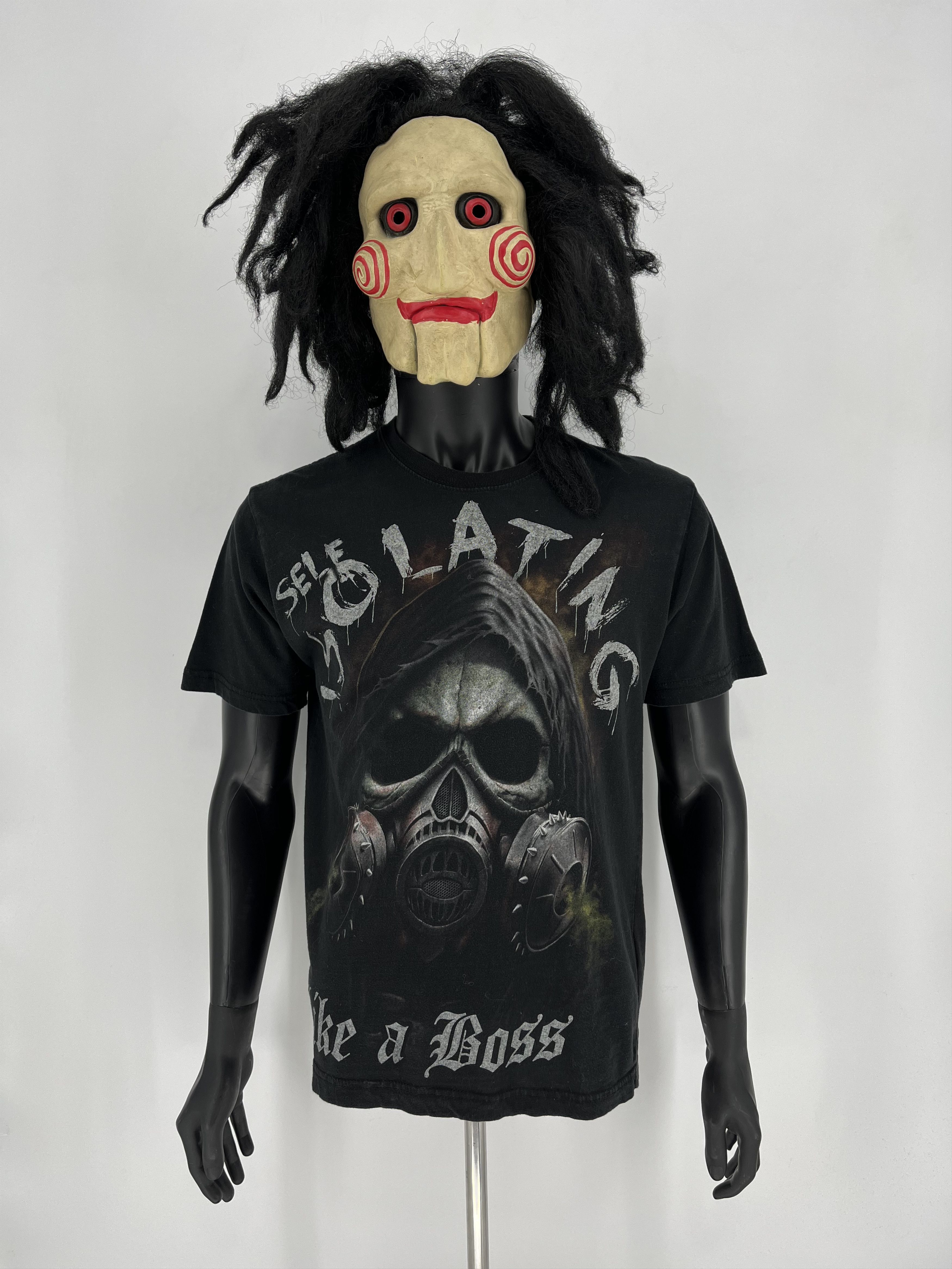 Band Tees × Vintage Vintage Y2K spiral skull like a boss lockdown 2020 Dead Face Size US M / EU 48-50 / 2 - 2 Thumbnail