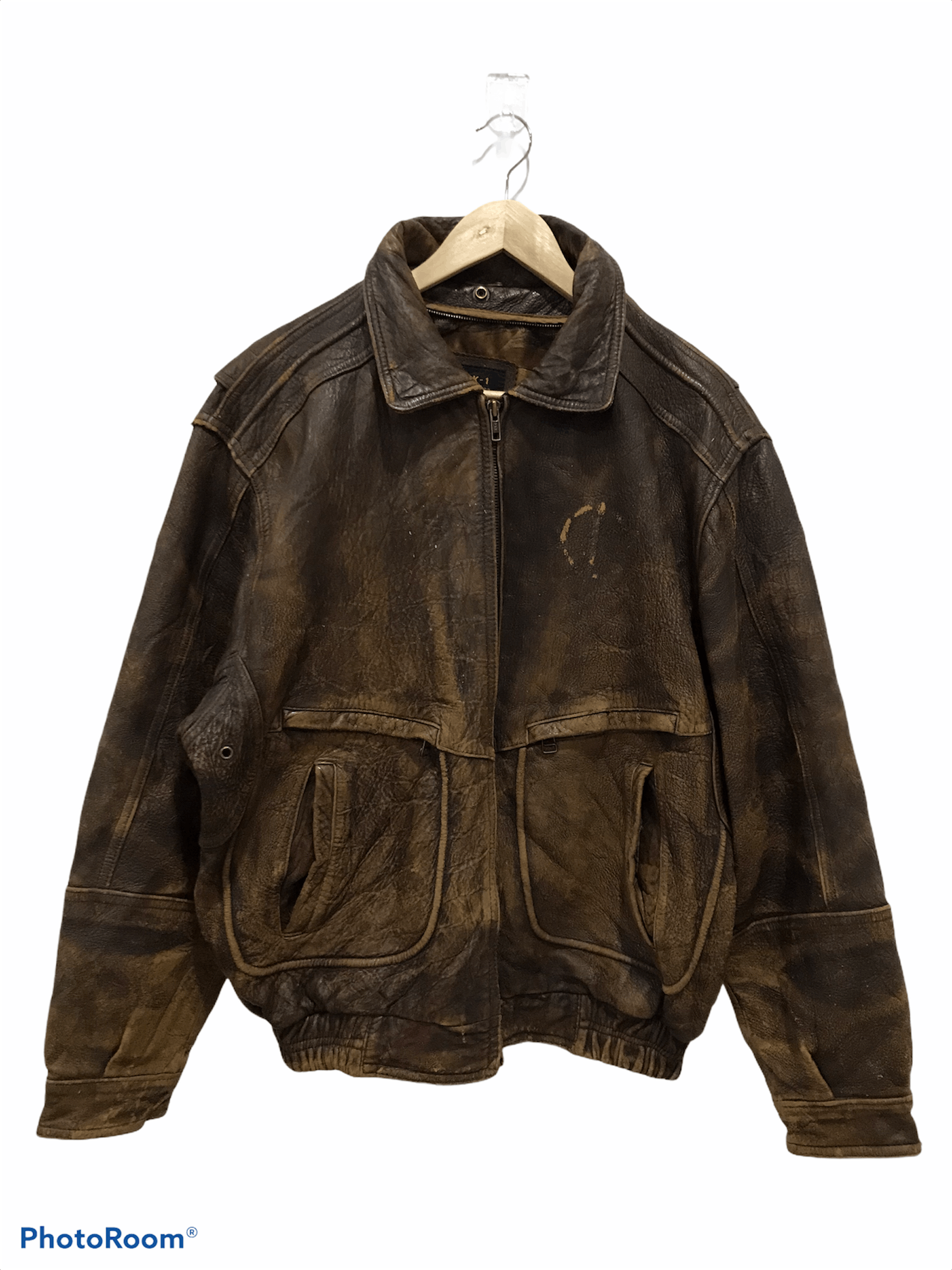 Other Vtg Type K-1 USAF Army Leather Flight Jacket Size US L / EU 52-54 / 3 - 1 Thumbnail