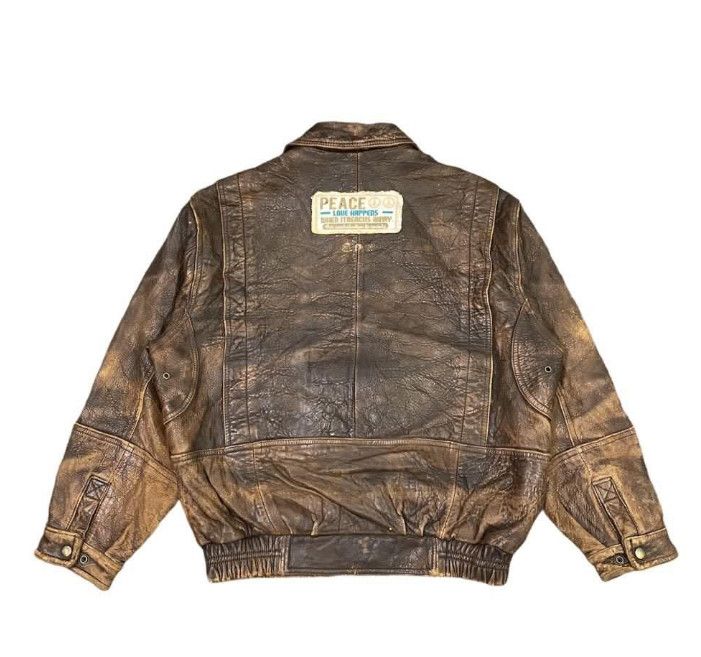 Other Vtg Type K-1 USAF Army Leather Flight Jacket Size US L / EU 52-54 / 3 - 18 Thumbnail
