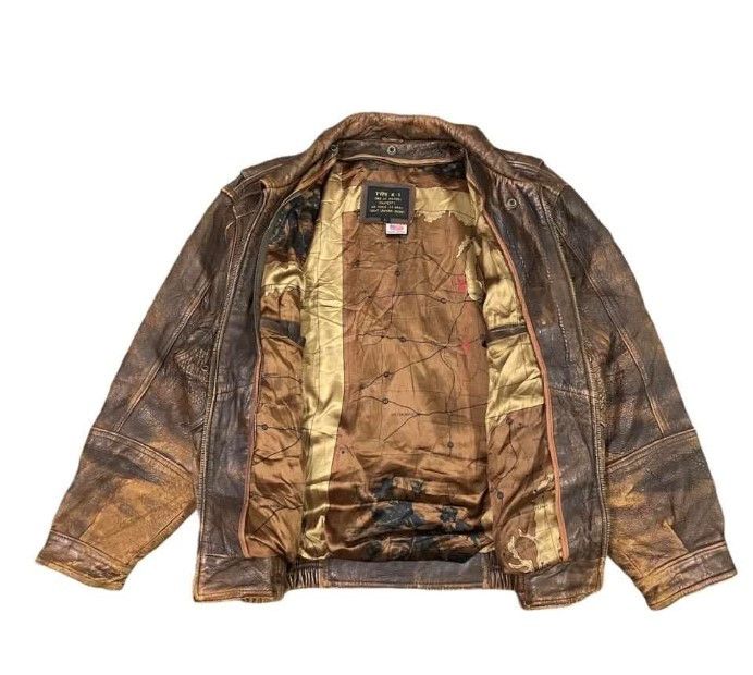 Other Vtg Type K-1 USAF Army Leather Flight Jacket Size US L / EU 52-54 / 3 - 17 Thumbnail