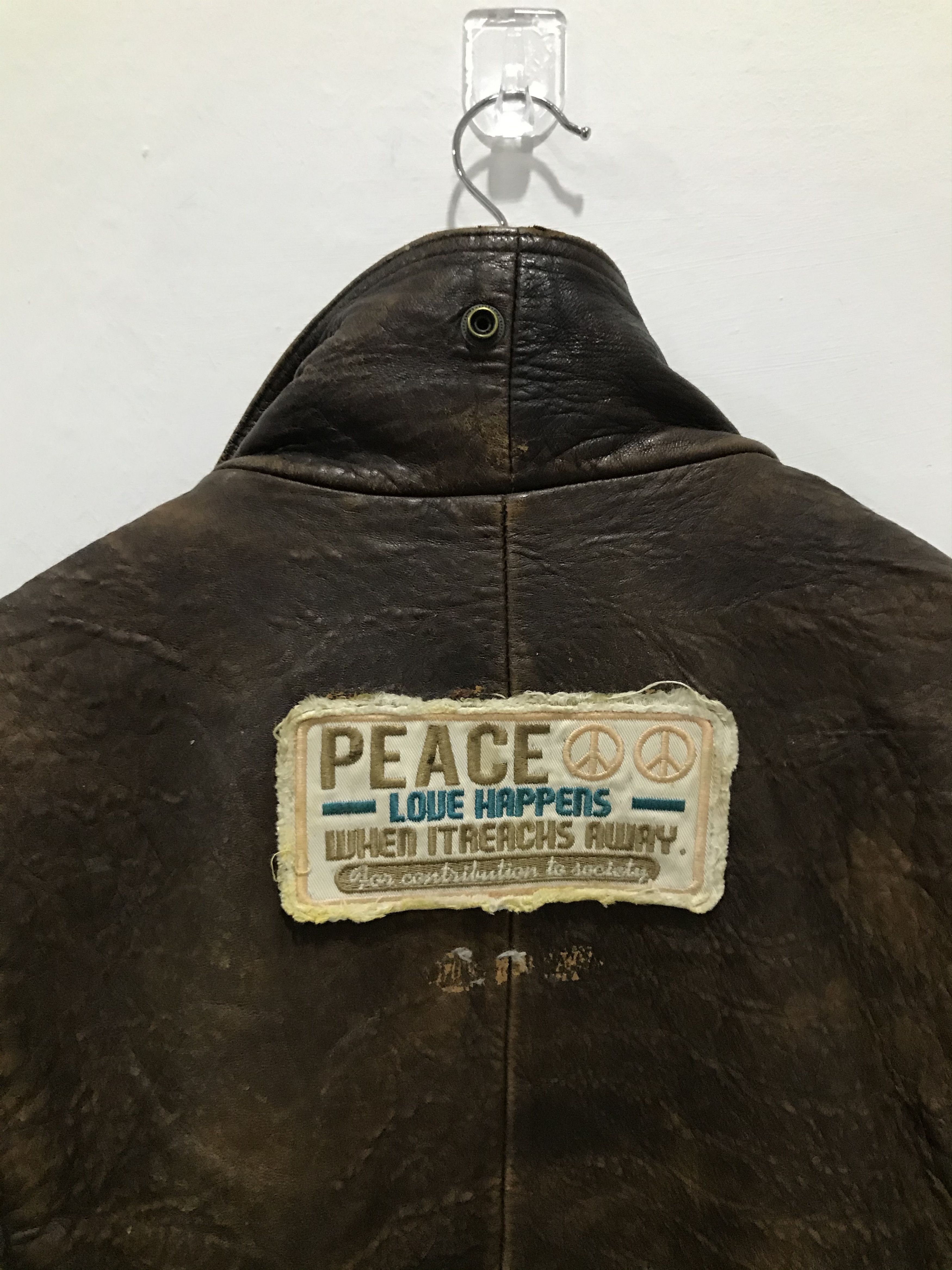 Other Vtg Type K-1 USAF Army Leather Flight Jacket Size US L / EU 52-54 / 3 - 4 Thumbnail