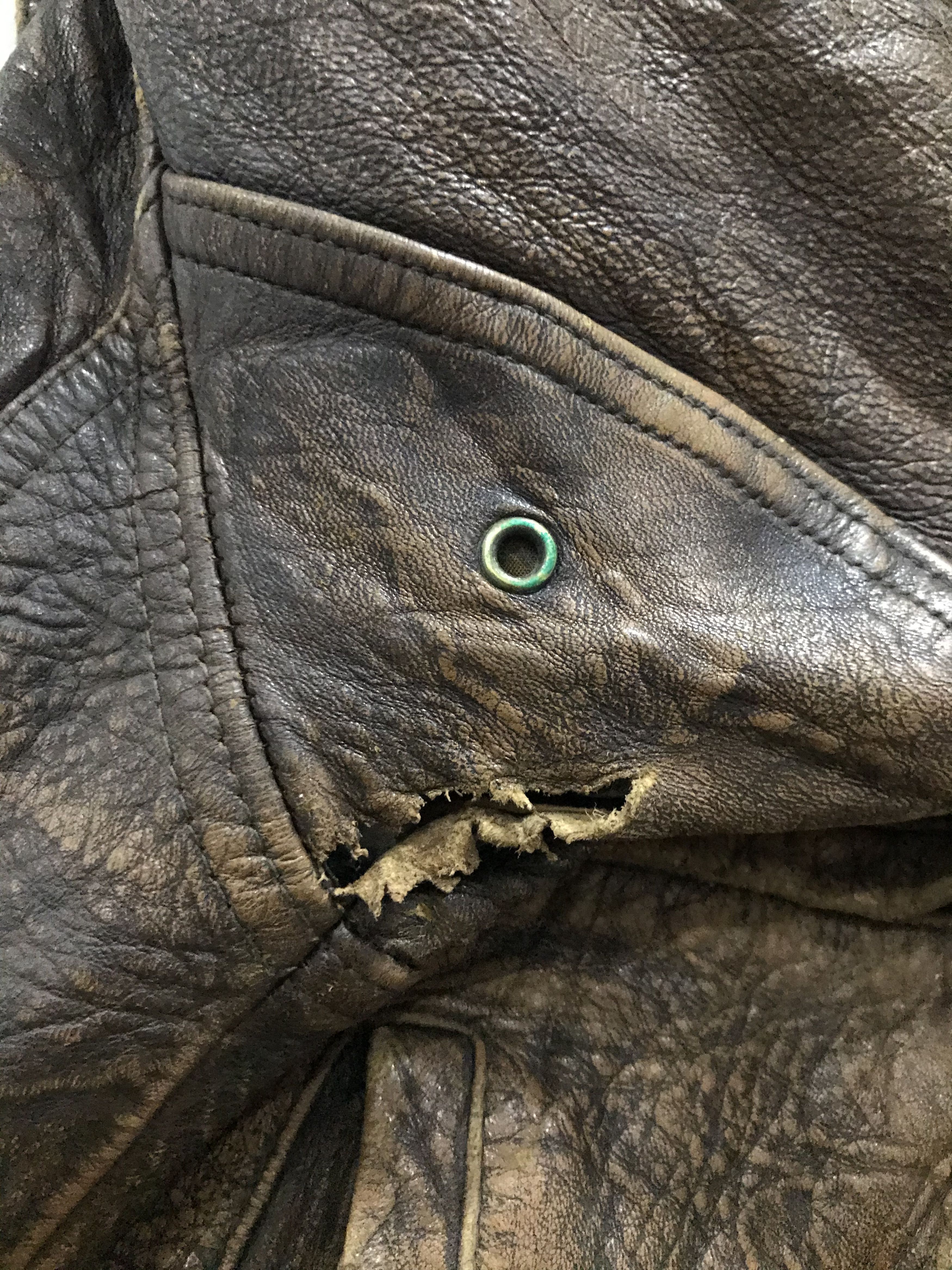 Other Vtg Type K-1 USAF Army Leather Flight Jacket Size US L / EU 52-54 / 3 - 13 Thumbnail