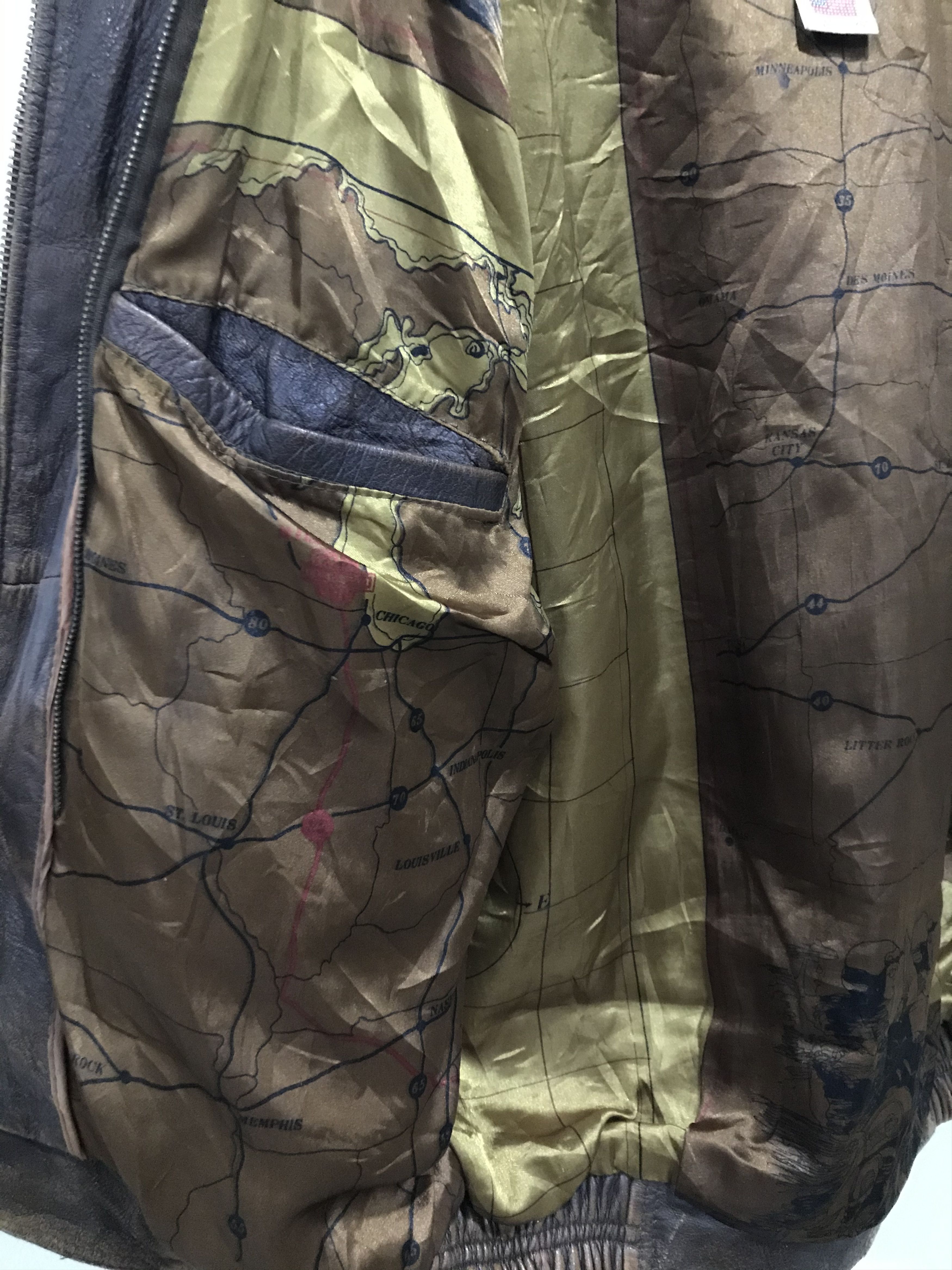 Other Vtg Type K-1 USAF Army Leather Flight Jacket Size US L / EU 52-54 / 3 - 8 Thumbnail