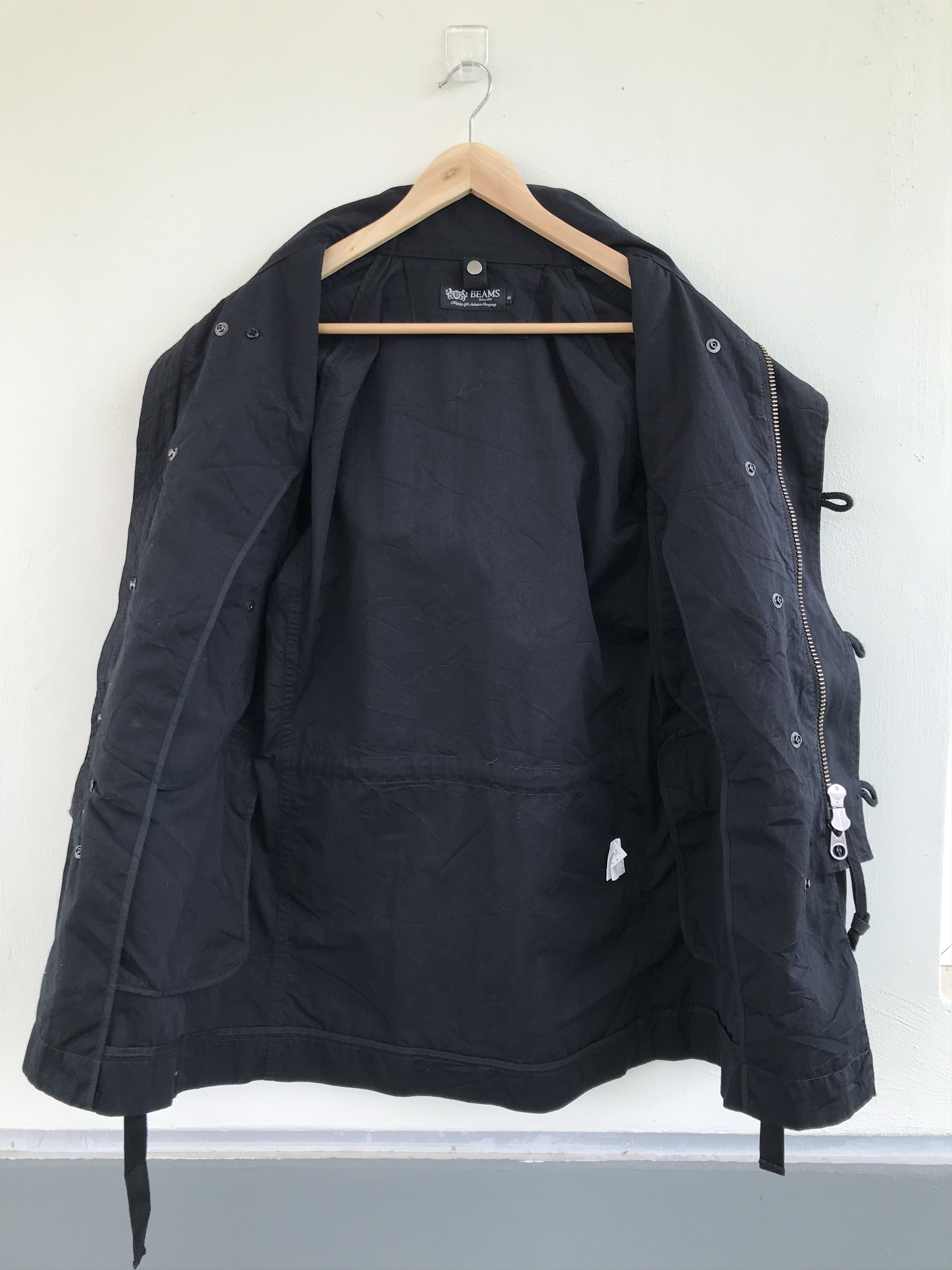Beams Plus Beams black Parka tactical multipocket jacket Size US S / EU 44-46 / 1 - 8 Thumbnail