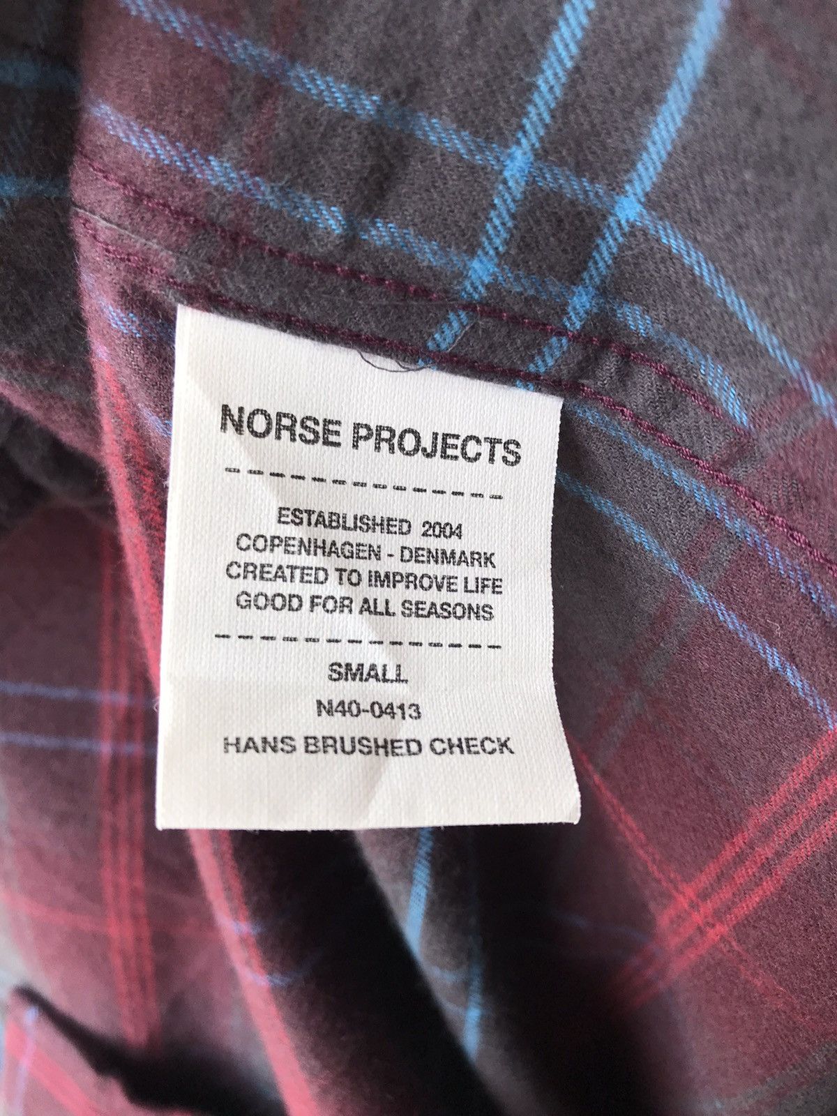 Norse Projects Norse Projects Flannel Check Villads Shirt Size US S / EU 44-46 / 1 - 9 Thumbnail