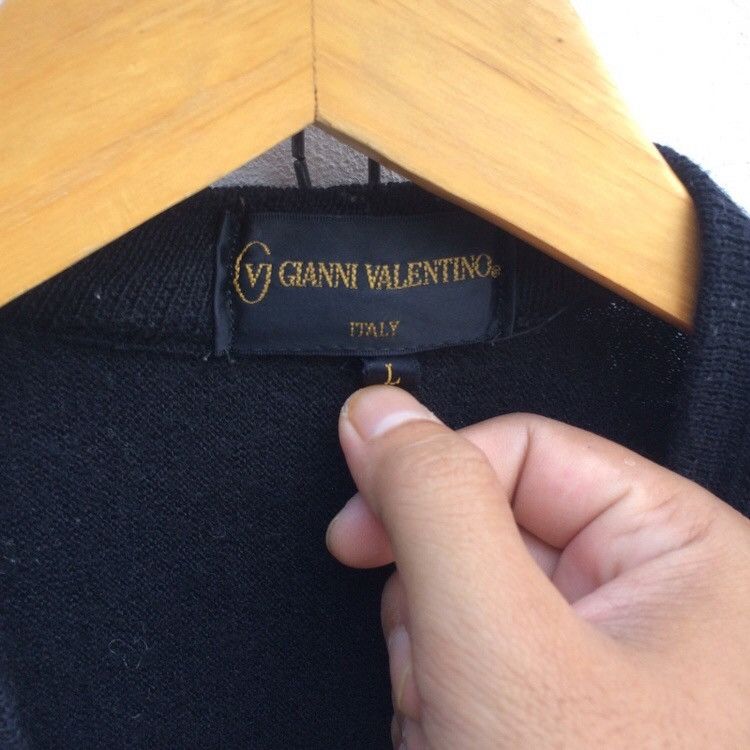 Valentino Gianni Valentino Dark Wool Buttons Cardigan Sweater Size US L / EU 52-54 / 3 - 3 Thumbnail