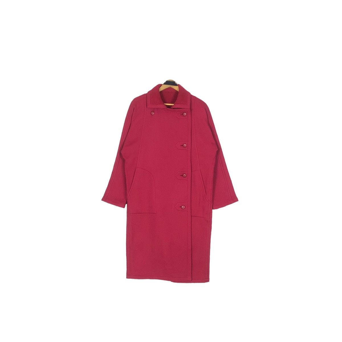 Dior Vintage 80s Christian Dior Prêt-A-Porter Wool Trench Coat Size M / US 6-8 / IT 42-44 - 4 Thumbnail