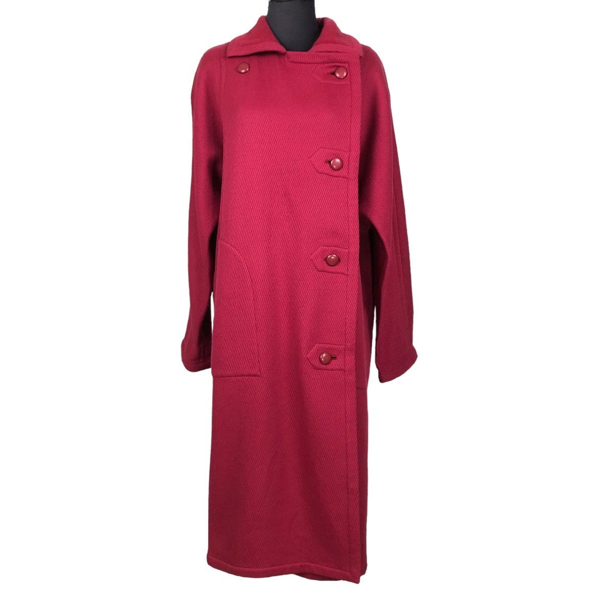 Dior Vintage 80s Christian Dior Prêt-A-Porter Wool Trench Coat Size M / US 6-8 / IT 42-44 - 1 Thumbnail