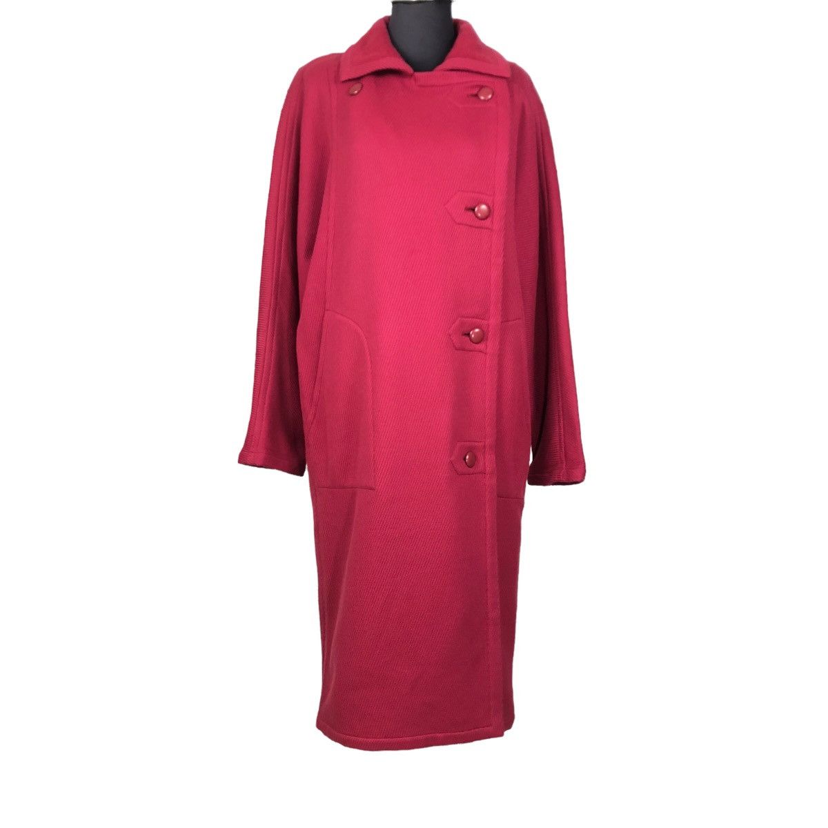 Dior Vintage 80s Christian Dior Prêt-A-Porter Wool Trench Coat Size M / US 6-8 / IT 42-44 - 16 Thumbnail