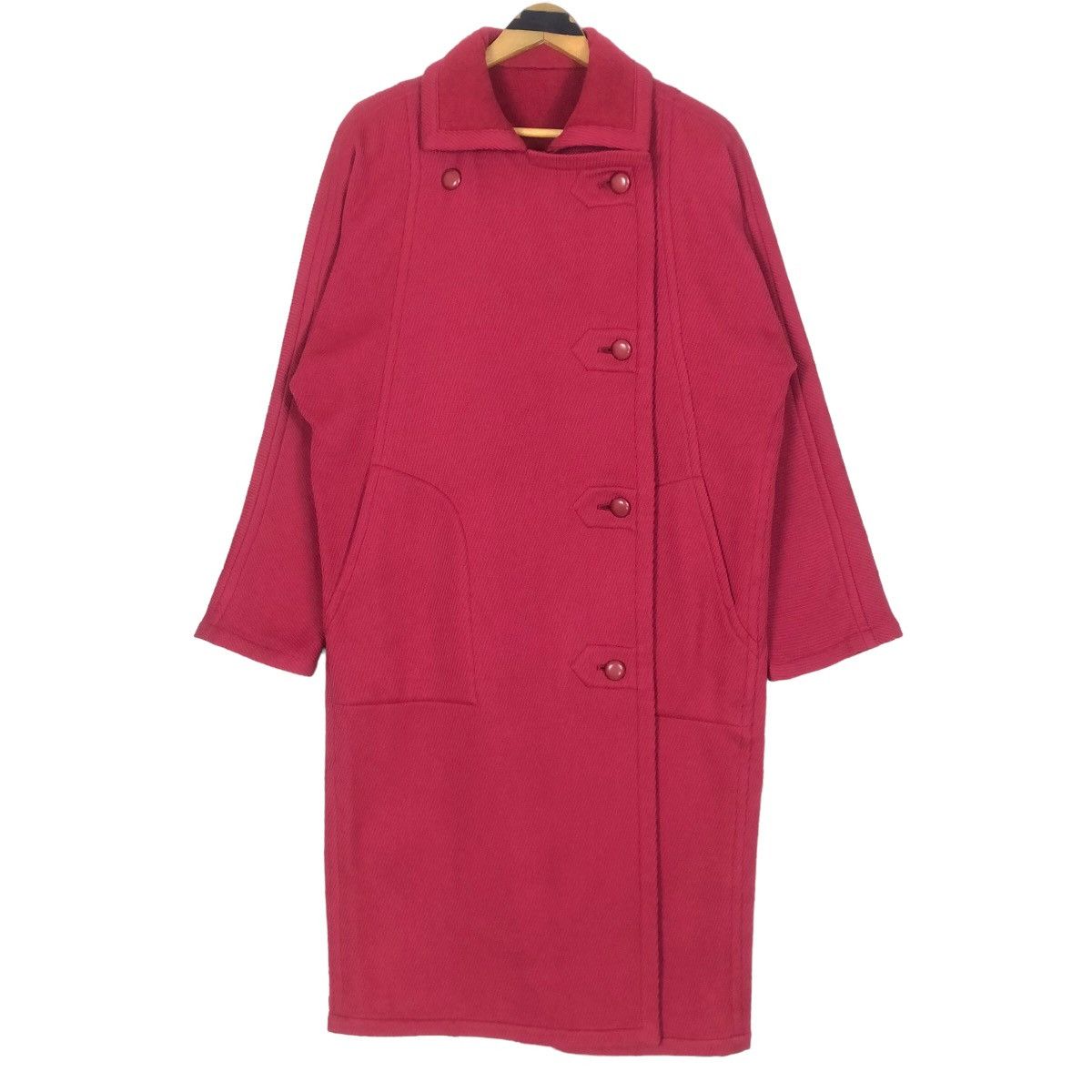 Dior Vintage 80s Christian Dior Prêt-A-Porter Wool Trench Coat Size M / US 6-8 / IT 42-44 - 3 Thumbnail