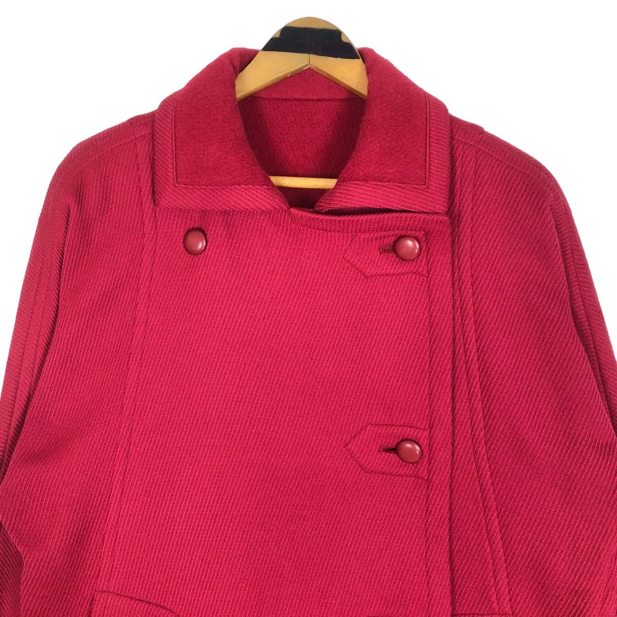 Dior Vintage 80s Christian Dior Prêt-A-Porter Wool Trench Coat Size M / US 6-8 / IT 42-44 - 7 Thumbnail