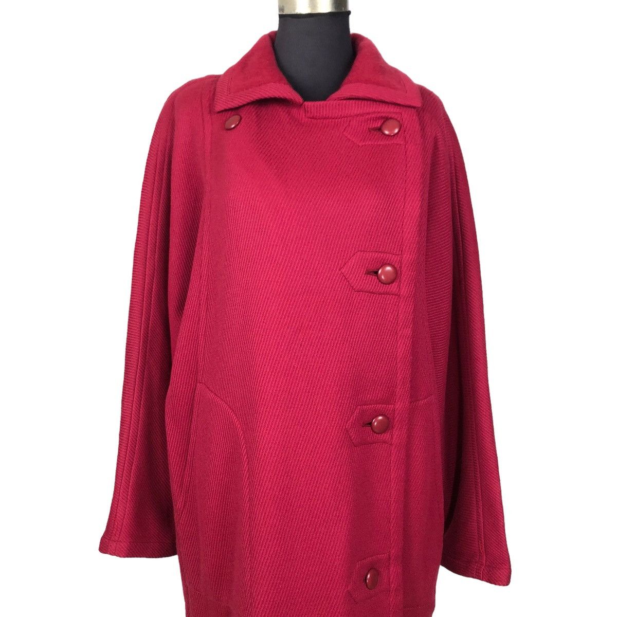 Dior Vintage 80s Christian Dior Prêt-A-Porter Wool Trench Coat Size M / US 6-8 / IT 42-44 - 15 Thumbnail