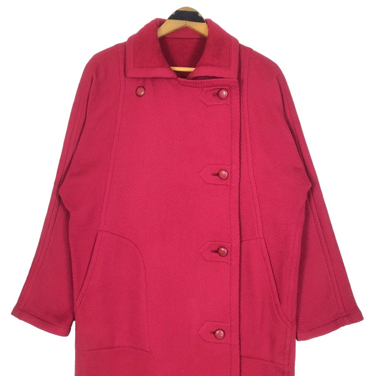 Dior Vintage 80s Christian Dior Prêt-A-Porter Wool Trench Coat Size M / US 6-8 / IT 42-44 - 5 Thumbnail