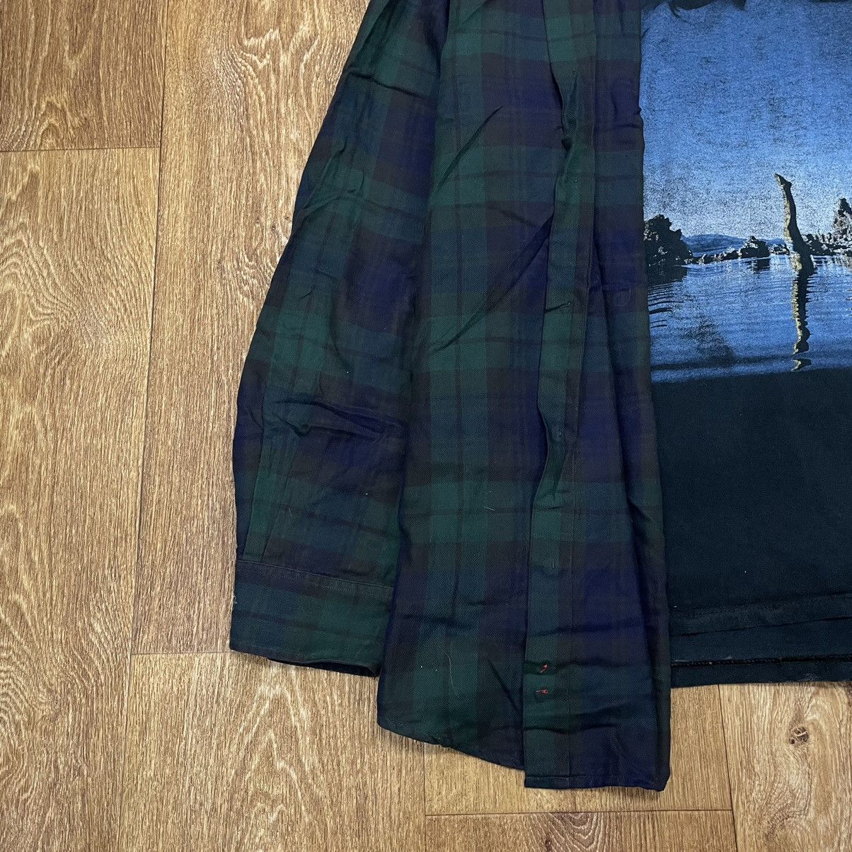 Vintage Vintage Y2K Plaid Shirt Graphic Tee Streetwear Oversized XL Size US XL / EU 56 / 4 - 3 Thumbnail