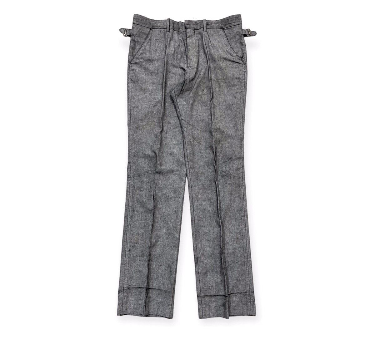 image of The Viridi Anne Aw11 Spalmatura Pants in Silver Grey, Men's (Size 31)