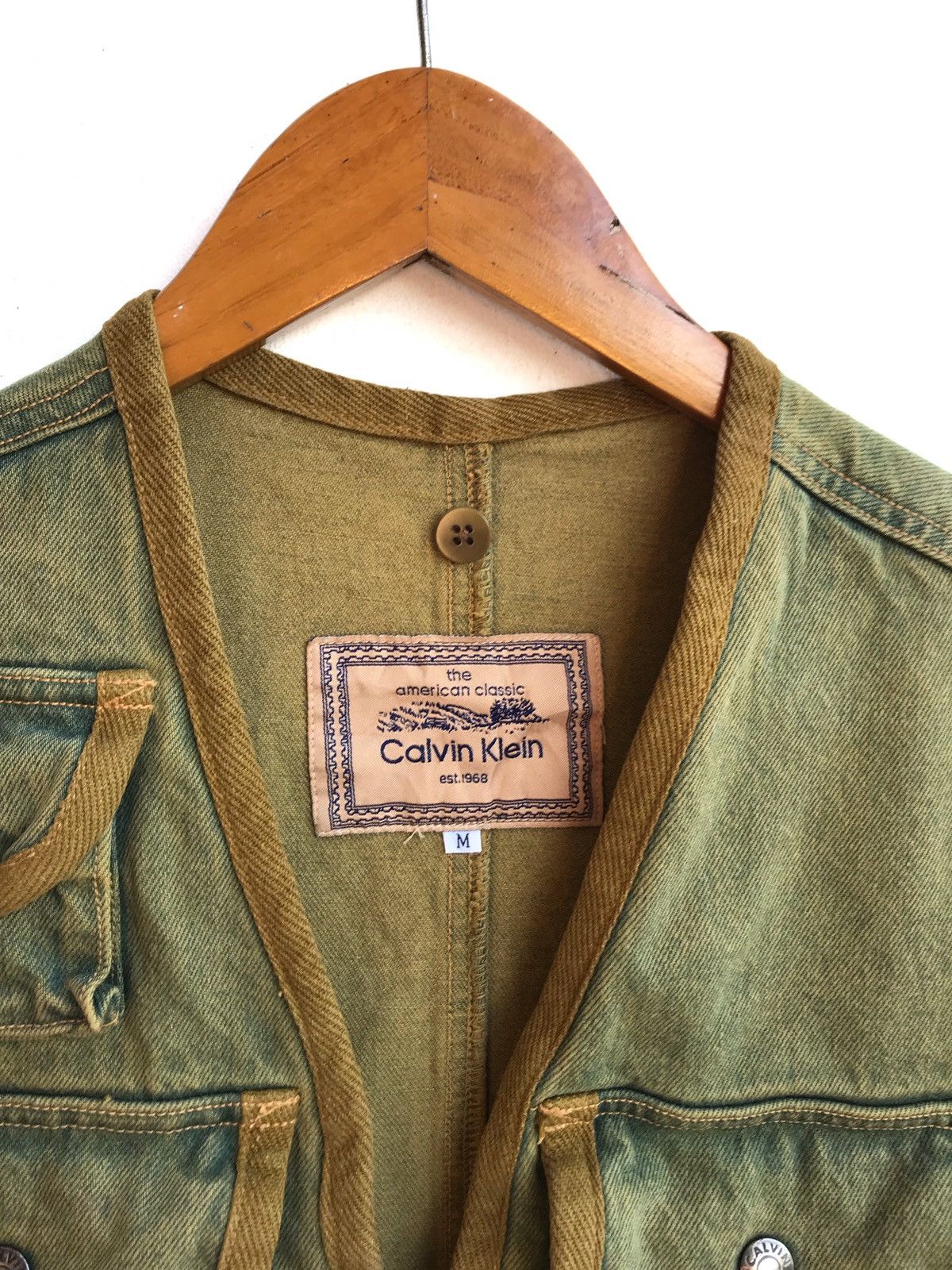Calvin Klein Calvin Klein Denim Multipocket Streetwear Vest Size US S / EU 44-46 / 1 - 2 Thumbnail