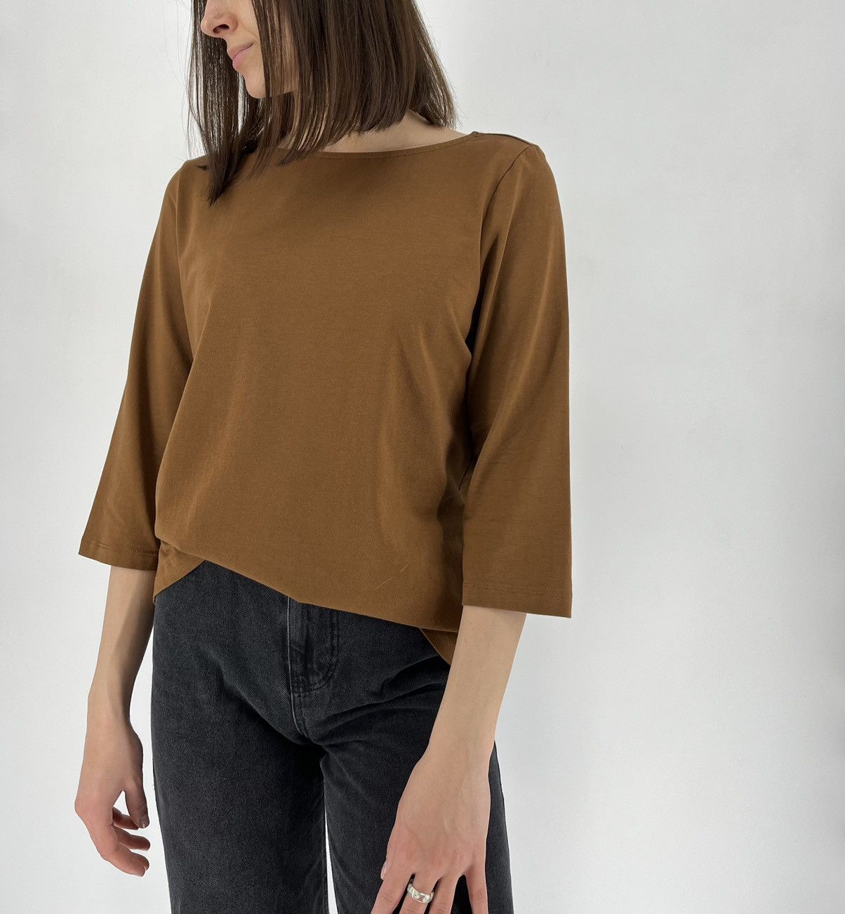 Essentials × Fear of God Vintage Fear of God Essentials Crew Neck Long Tshirt Tan Size XL / US 12-14 / IT 48-50 - 5 Thumbnail