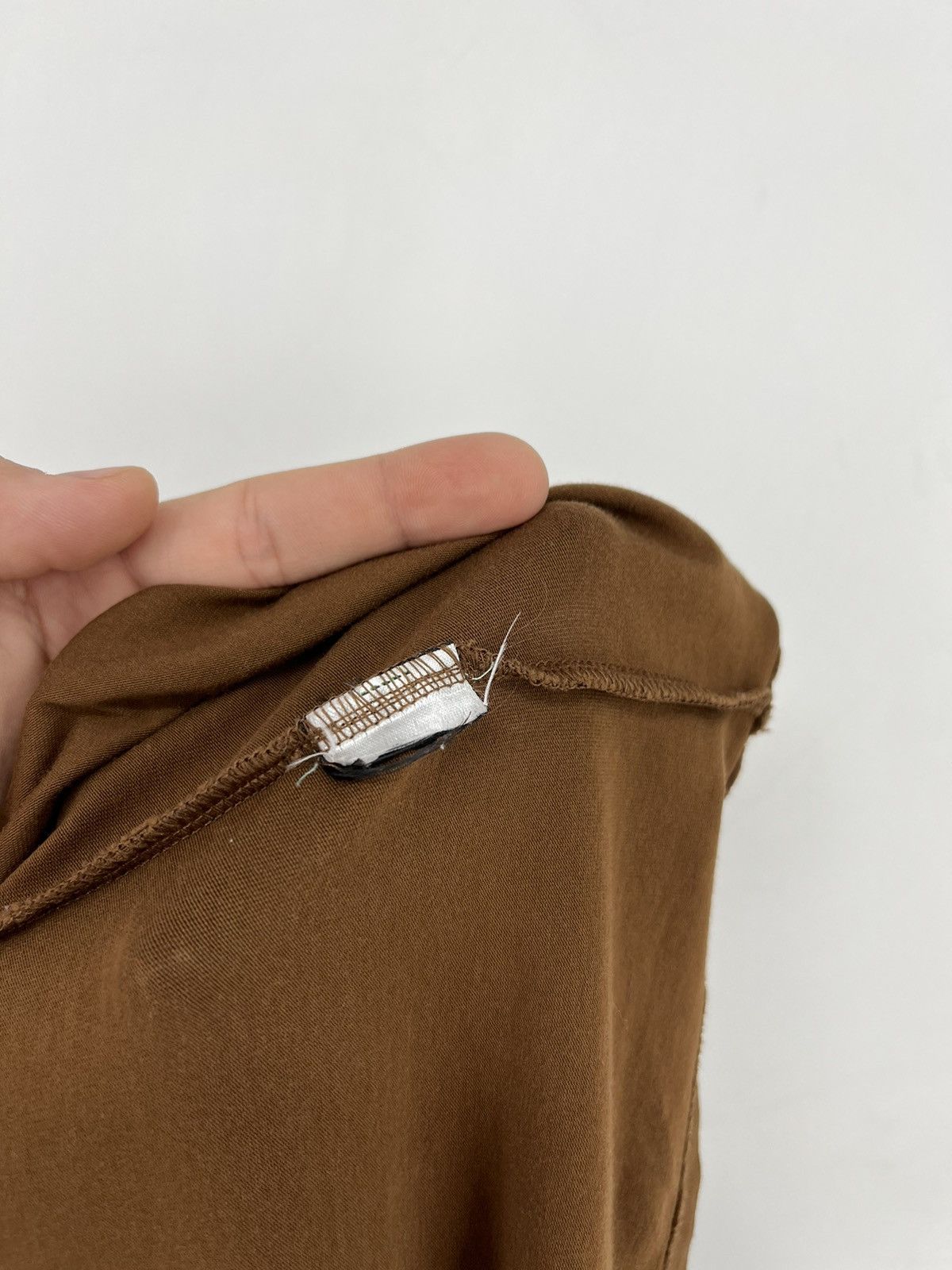 Essentials × Fear of God Vintage Fear of God Essentials Crew Neck Long Tshirt Tan Size XL / US 12-14 / IT 48-50 - 10 Thumbnail