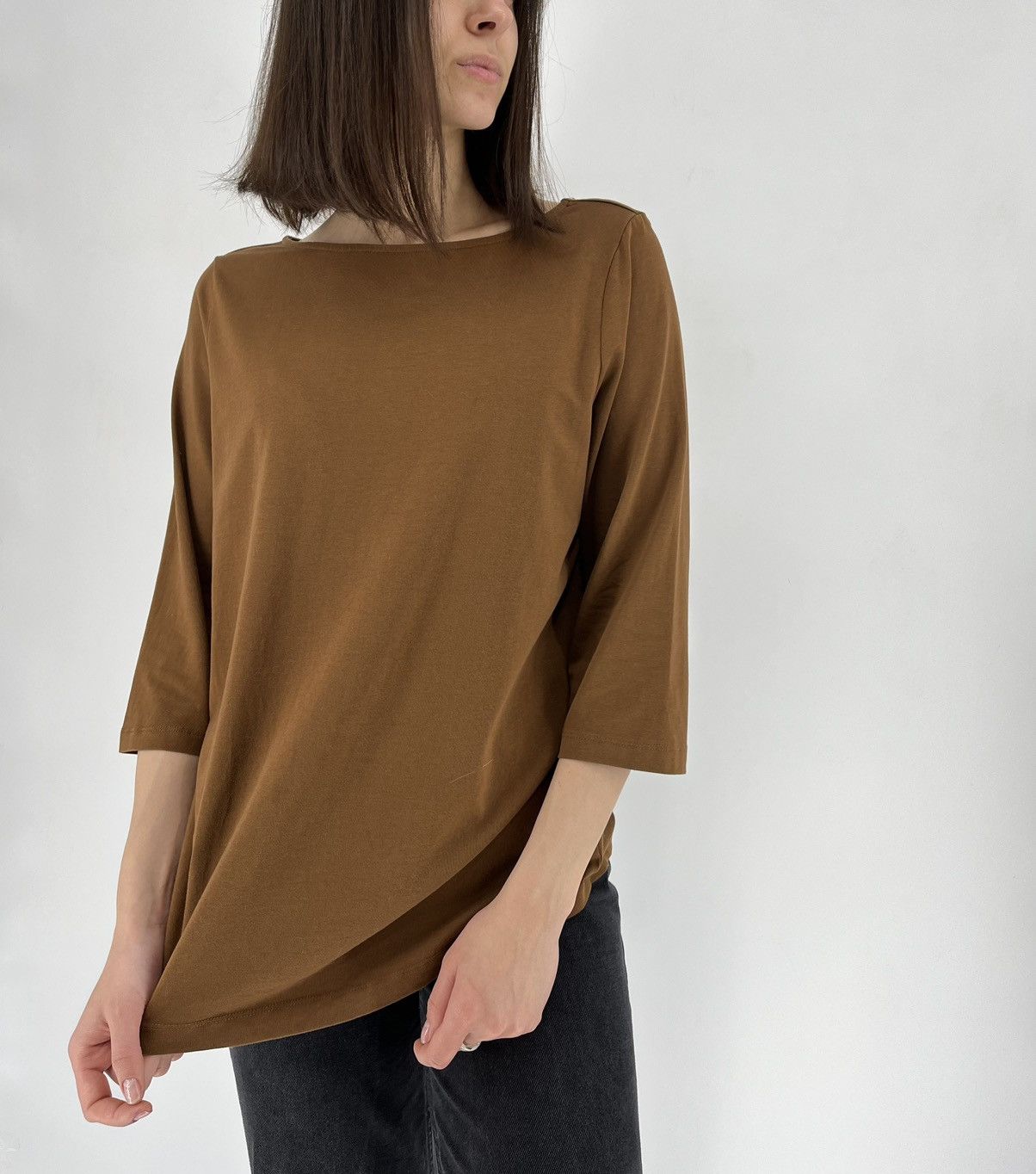 Essentials × Fear of God Vintage Fear of God Essentials Crew Neck Long Tshirt Tan Size XL / US 12-14 / IT 48-50 - 6 Thumbnail