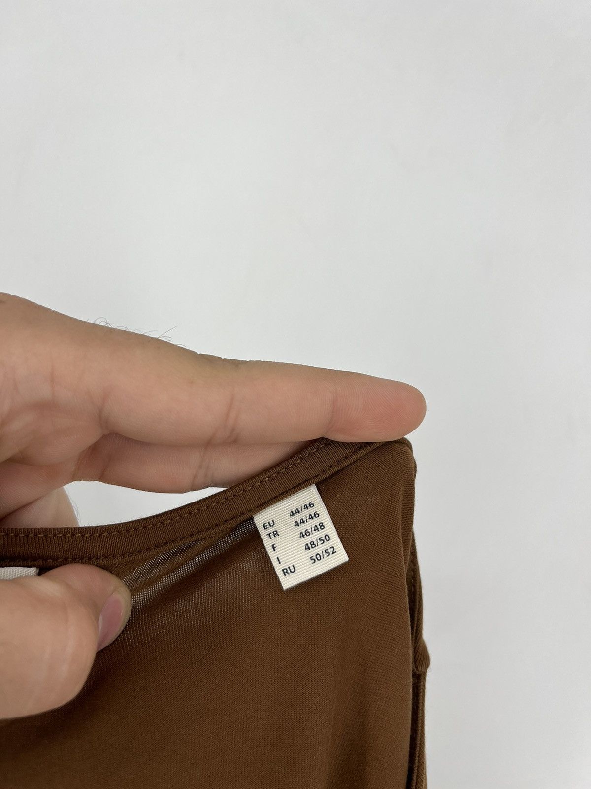 Essentials × Fear of God Vintage Fear of God Essentials Crew Neck Long Tshirt Tan Size XL / US 12-14 / IT 48-50 - 9 Thumbnail