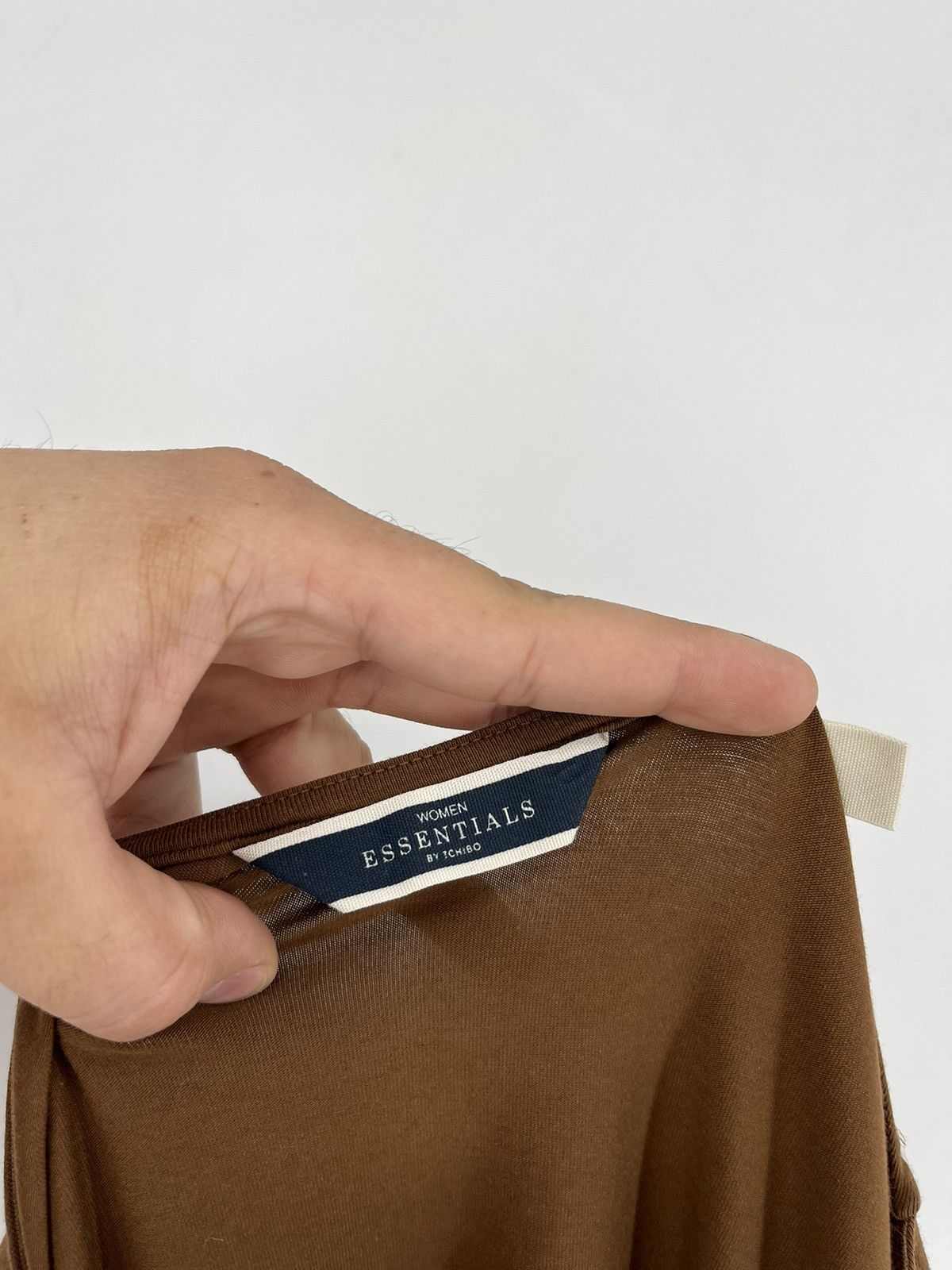 Essentials × Fear of God Vintage Fear of God Essentials Crew Neck Long Tshirt Tan Size XL / US 12-14 / IT 48-50 - 8 Thumbnail